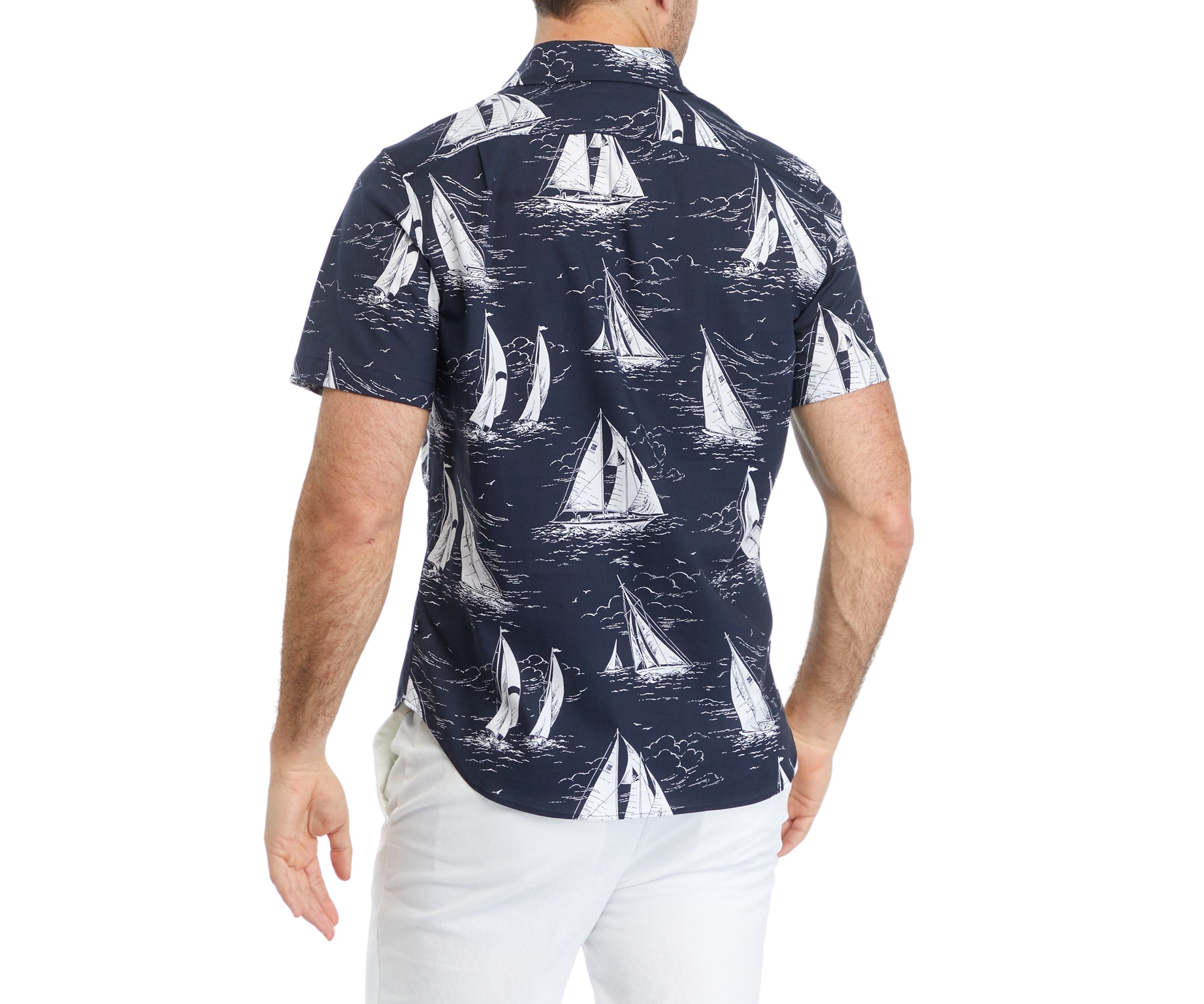 Sustainably Crafted Printed Short-Sleeve Shirt