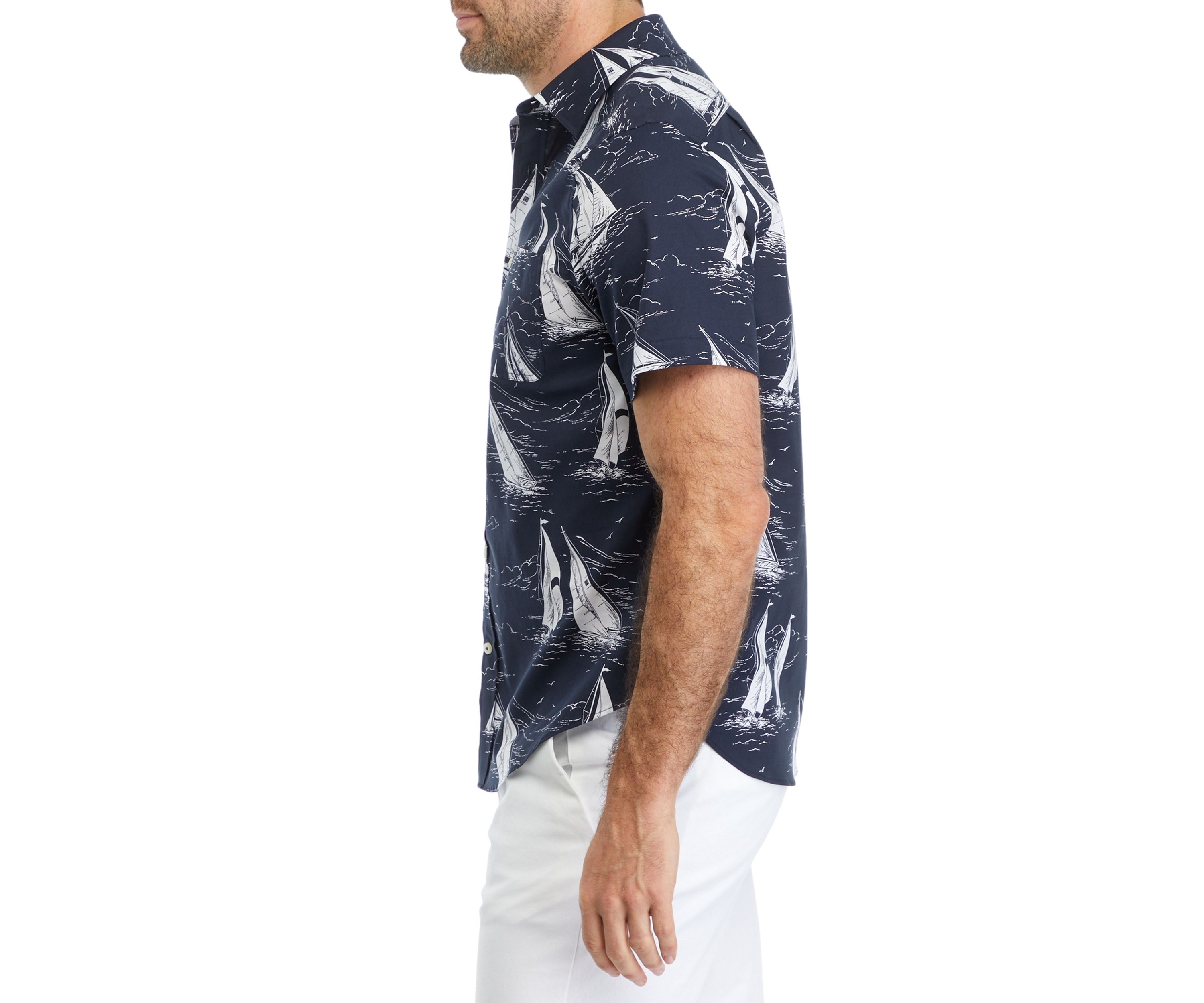 Sustainably Crafted Printed Short-Sleeve Shirt