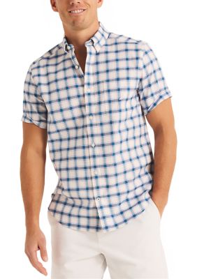 Nautica Men's Plaid Short Sleeve Shirt