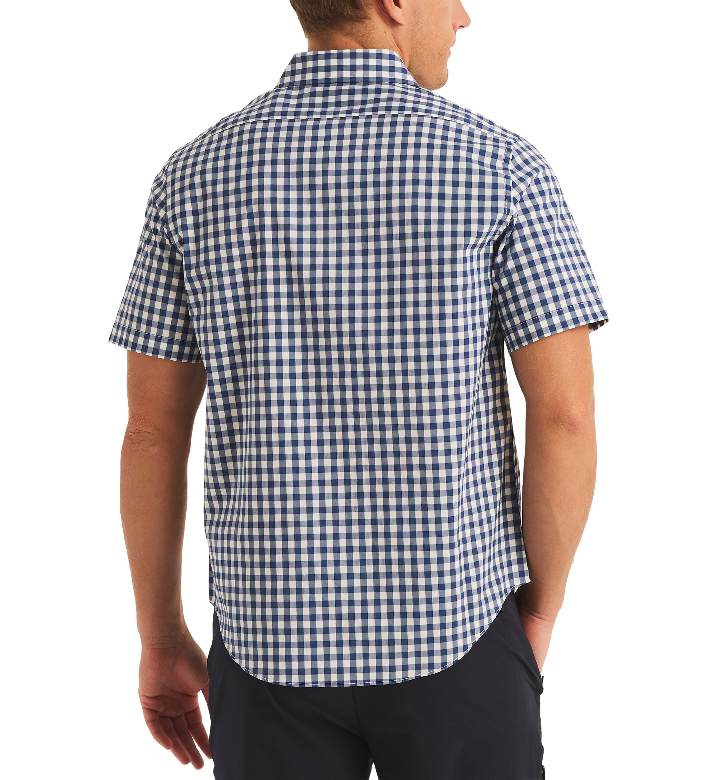 Navtech Trim Fit Plaid Short Sleeve Shirt