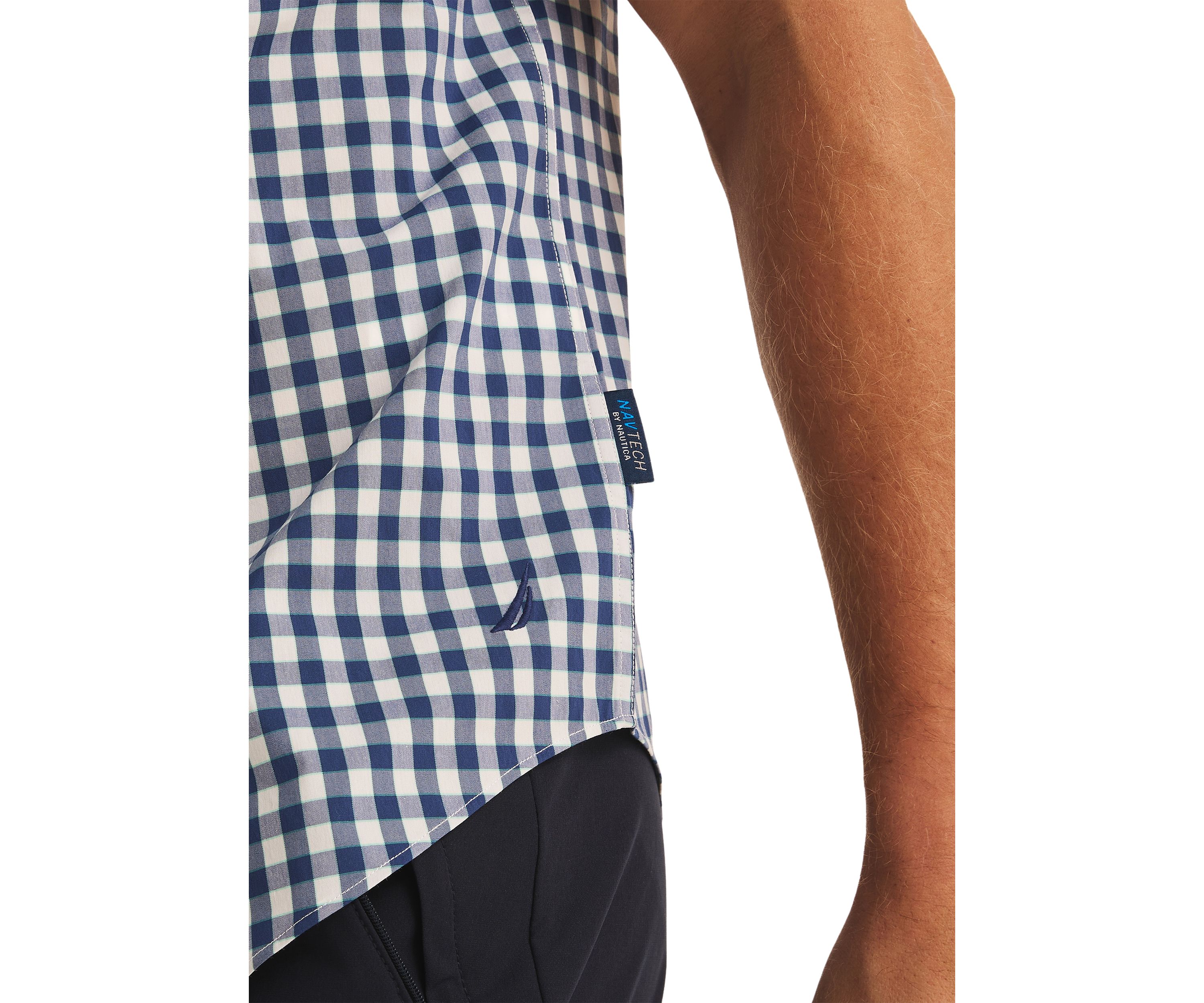 Navtech Trim Fit Plaid Short Sleeve Shirt