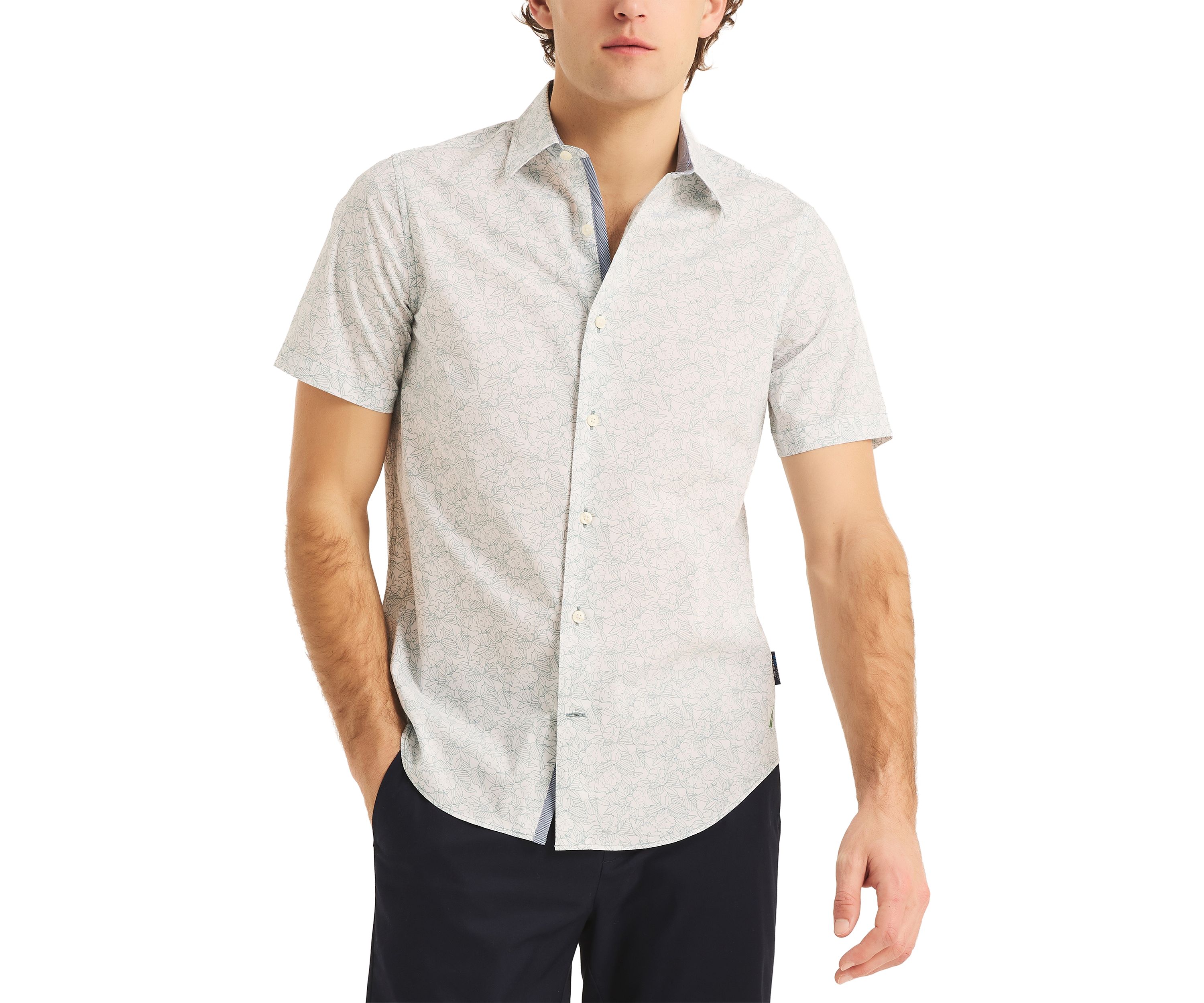 Navtech Trim Fit Printed Short Sleeve Shirt