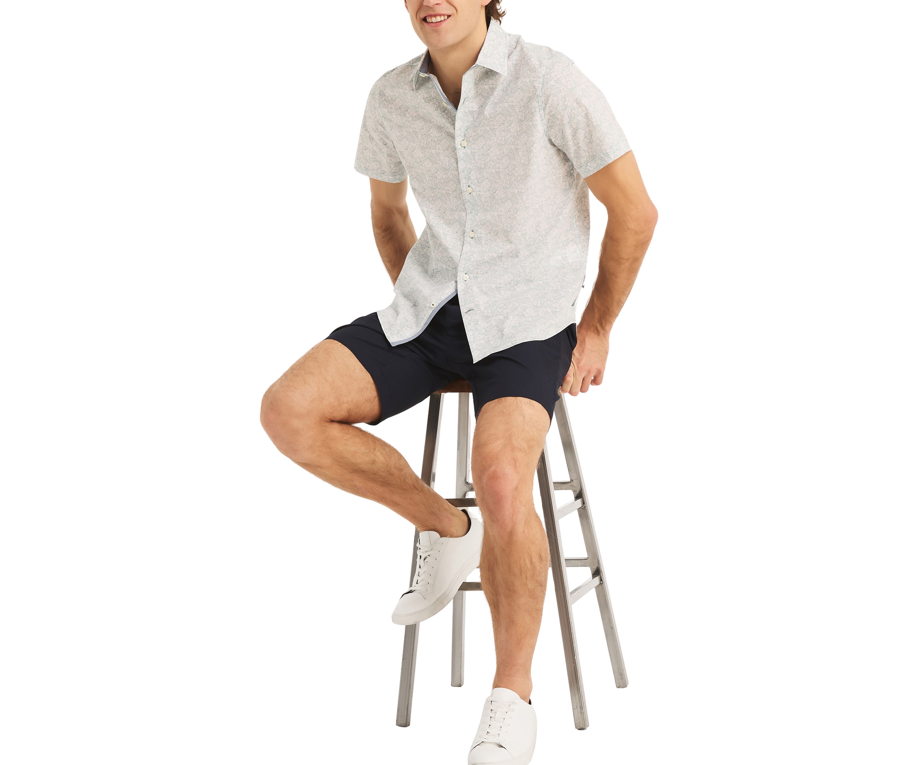 Navtech Trim Fit Printed Short Sleeve Shirt