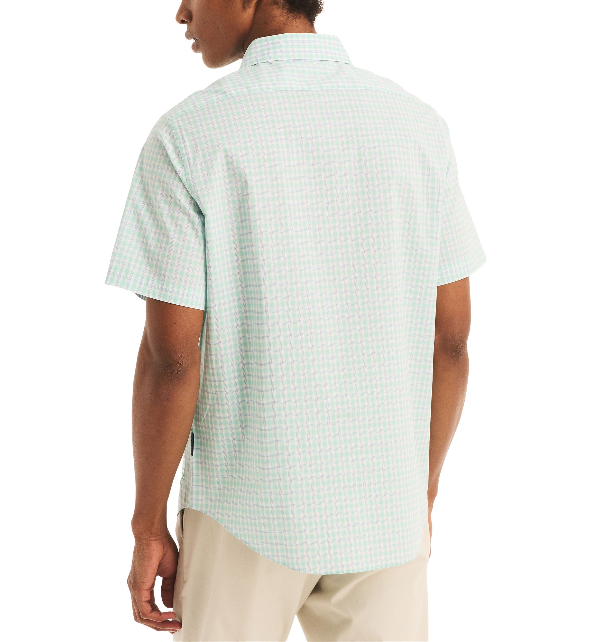 Navtech Trim Fit Plaid Short Sleeve Shirt