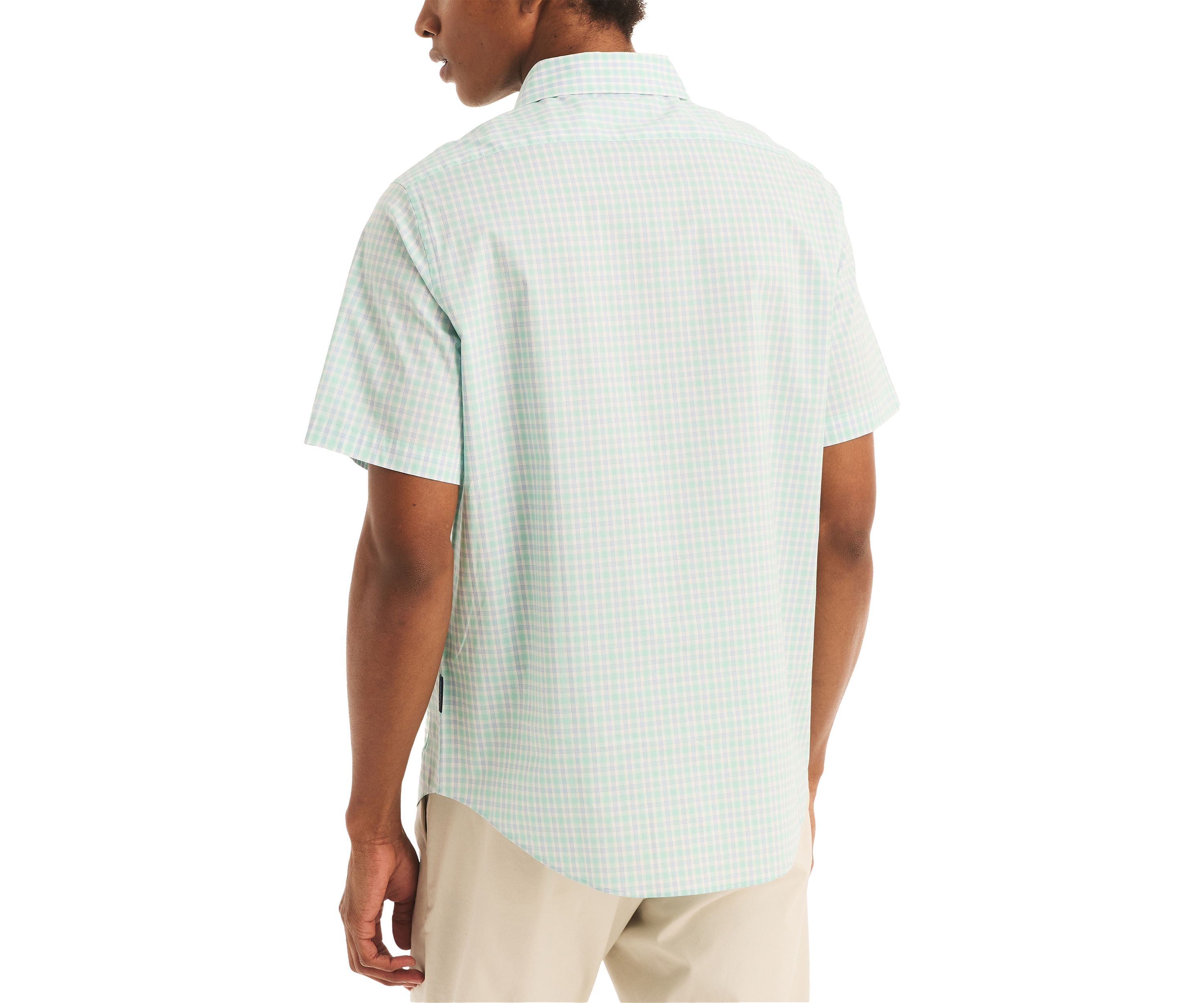 Navtech Trim Fit Plaid Short Sleeve Shirt