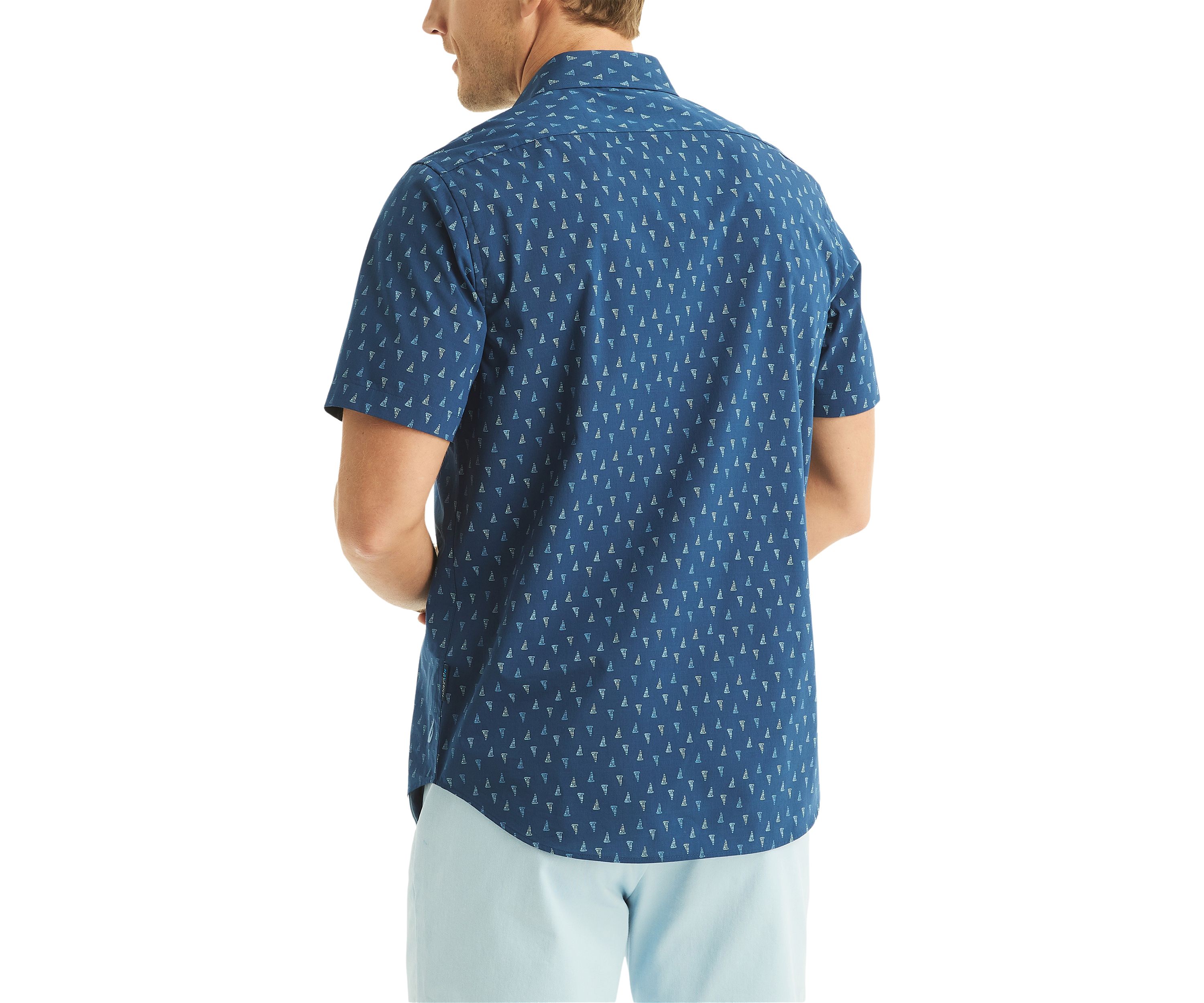 Navtech Trim Fit Printed Short Sleeve Shirt