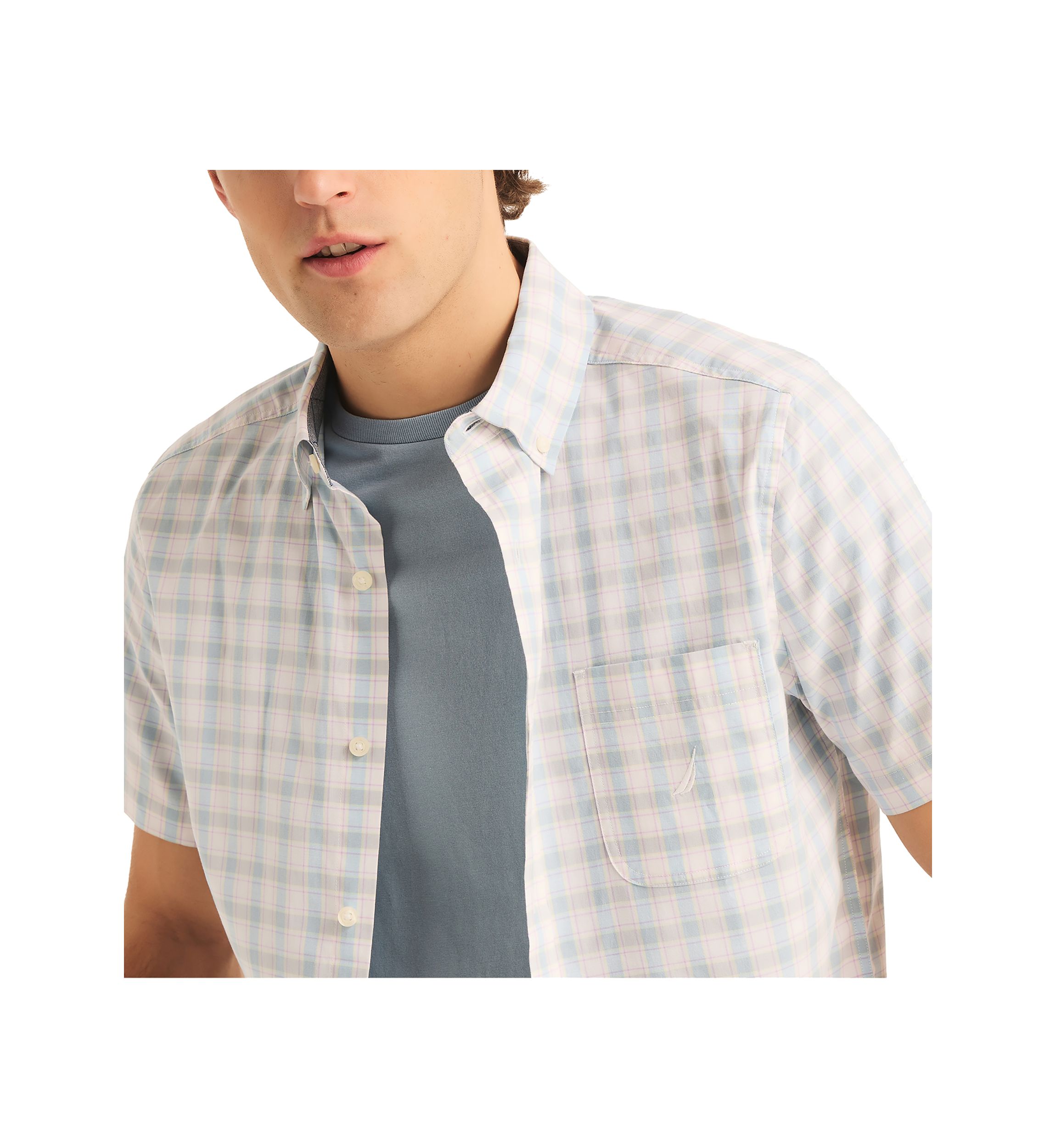 Sustainably Crafted Plaid Short-Sleeve Shirt