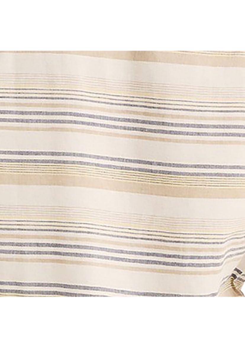 Striped Linen Short Sleeve Shirt