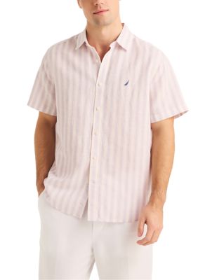 Miami Vice x Nautica Sustainably Crafted Striped Linen Short-Sleeve Shirt