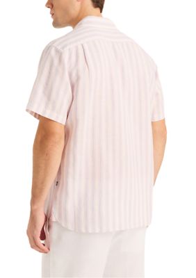 Miami Vice x Nautica Sustainably Crafted Striped Linen Short-Sleeve Shirt