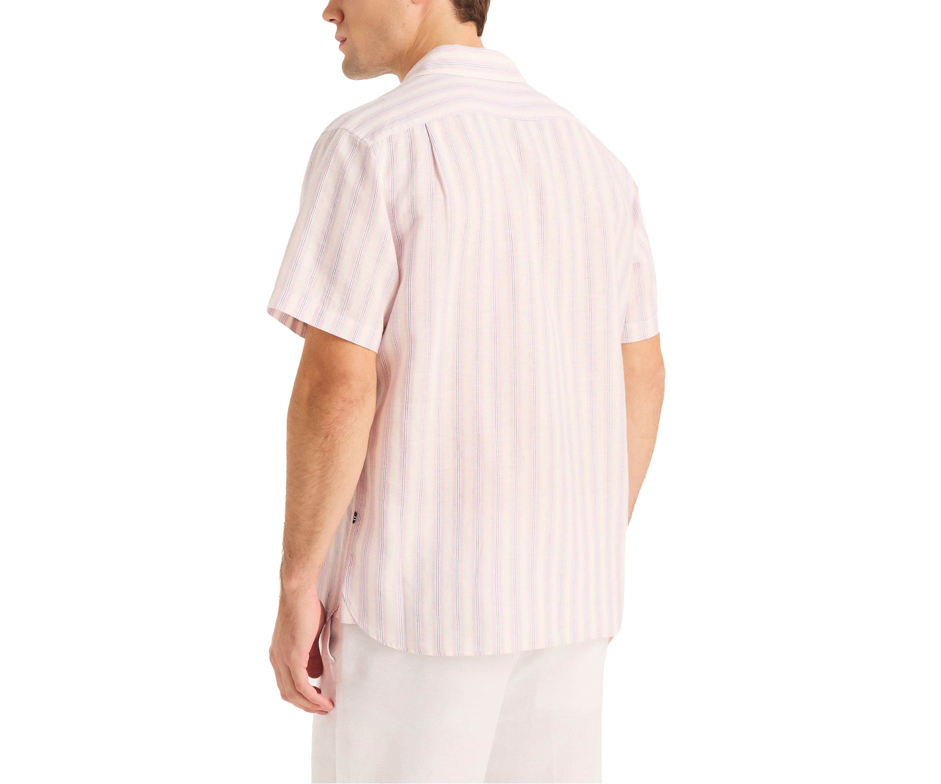 Miami Vice x Nautica Sustainably Crafted Striped Linen Short-Sleeve Shirt