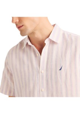 Miami Vice x Nautica Sustainably Crafted Striped Linen Short-Sleeve Shirt