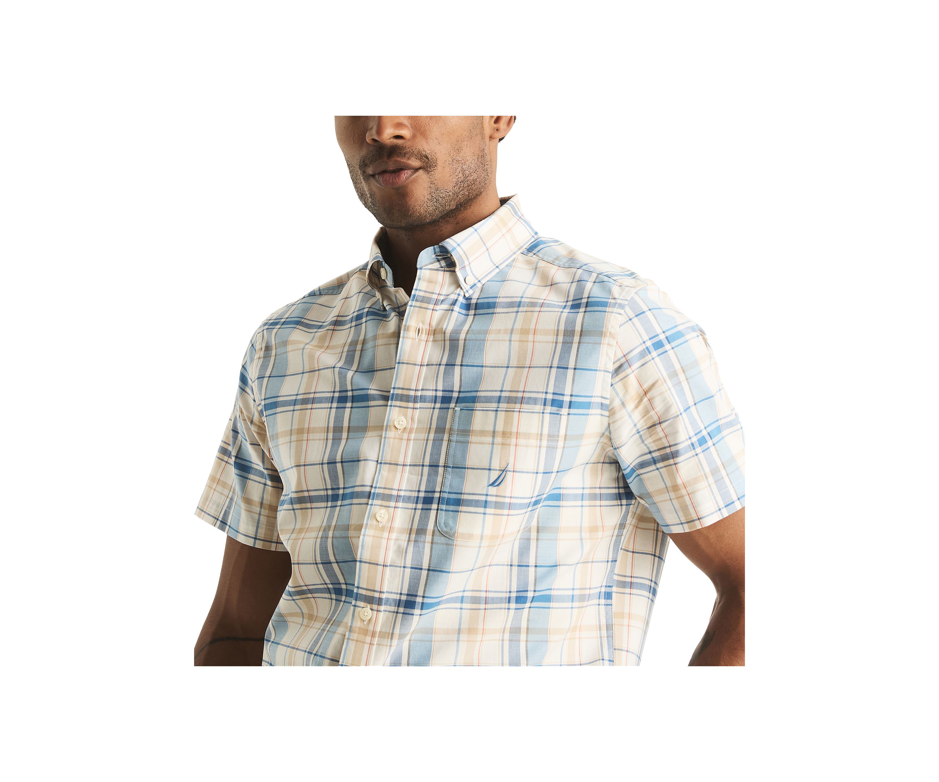 Sustainably Crafted Plaid Short-Sleeve Shirt