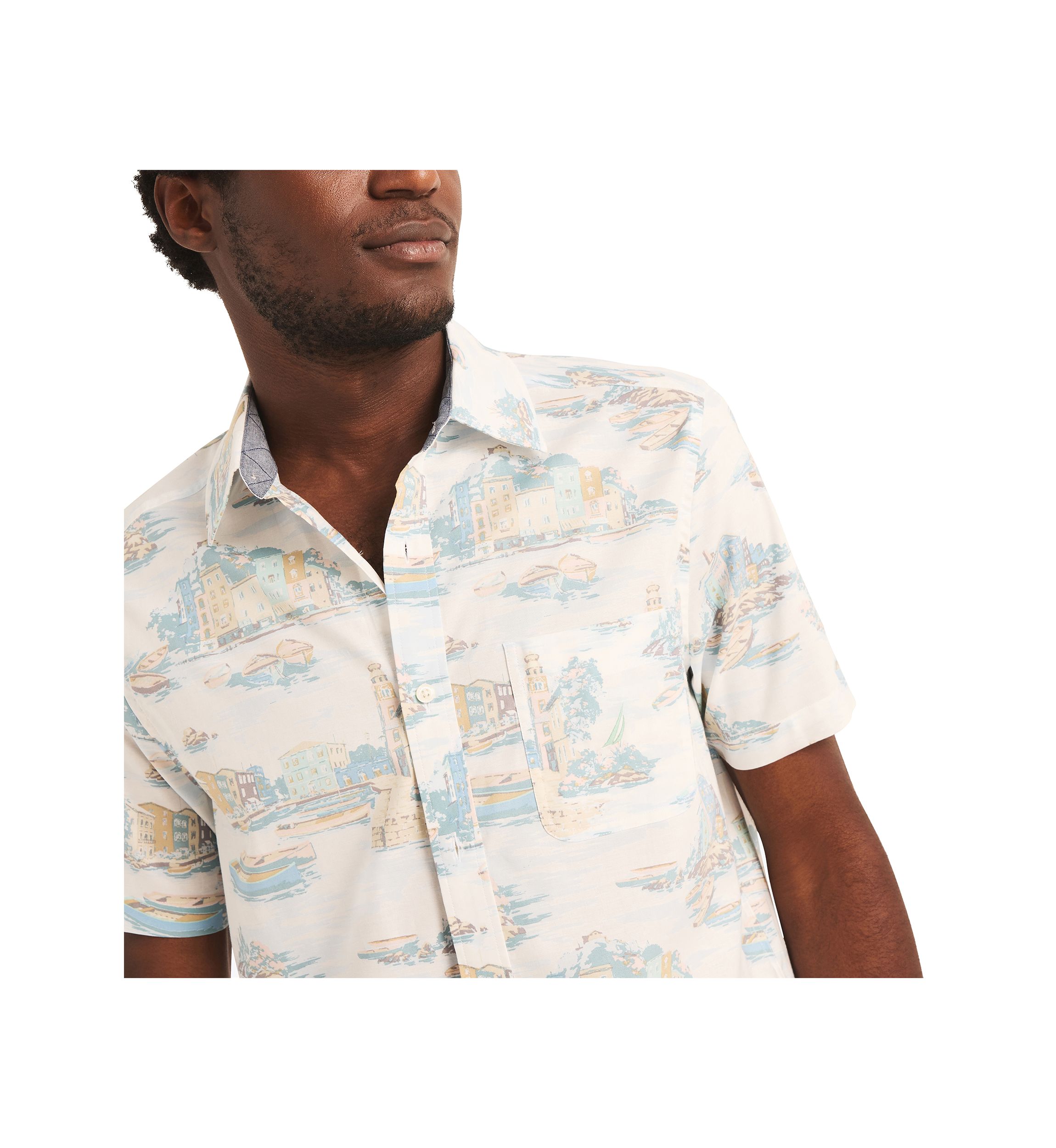 Sustainably Crafted Printed Short-Sleeve Shirt