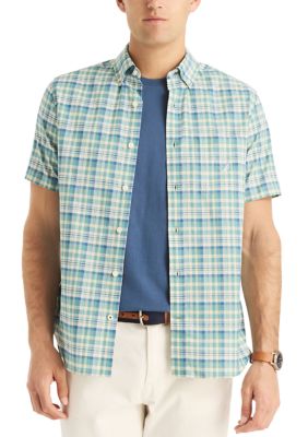 Sustainably Crafted Plaid Short-Sleeve Shirt