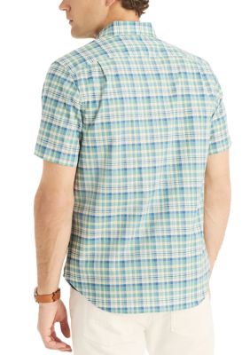 Sustainably Crafted Plaid Short-Sleeve Shirt