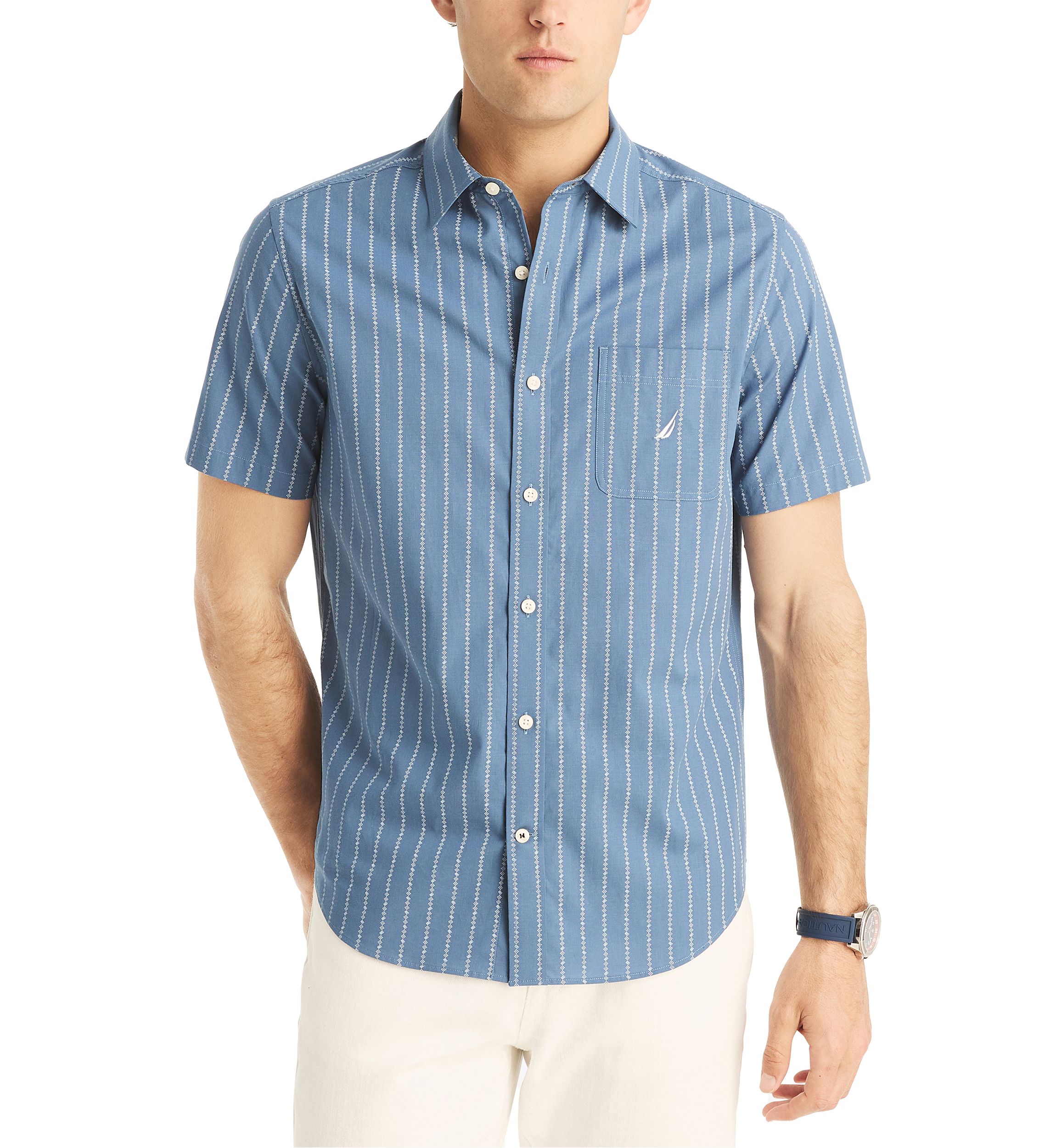  Sustainably Crafted Printed Short-Sleeve Shirt