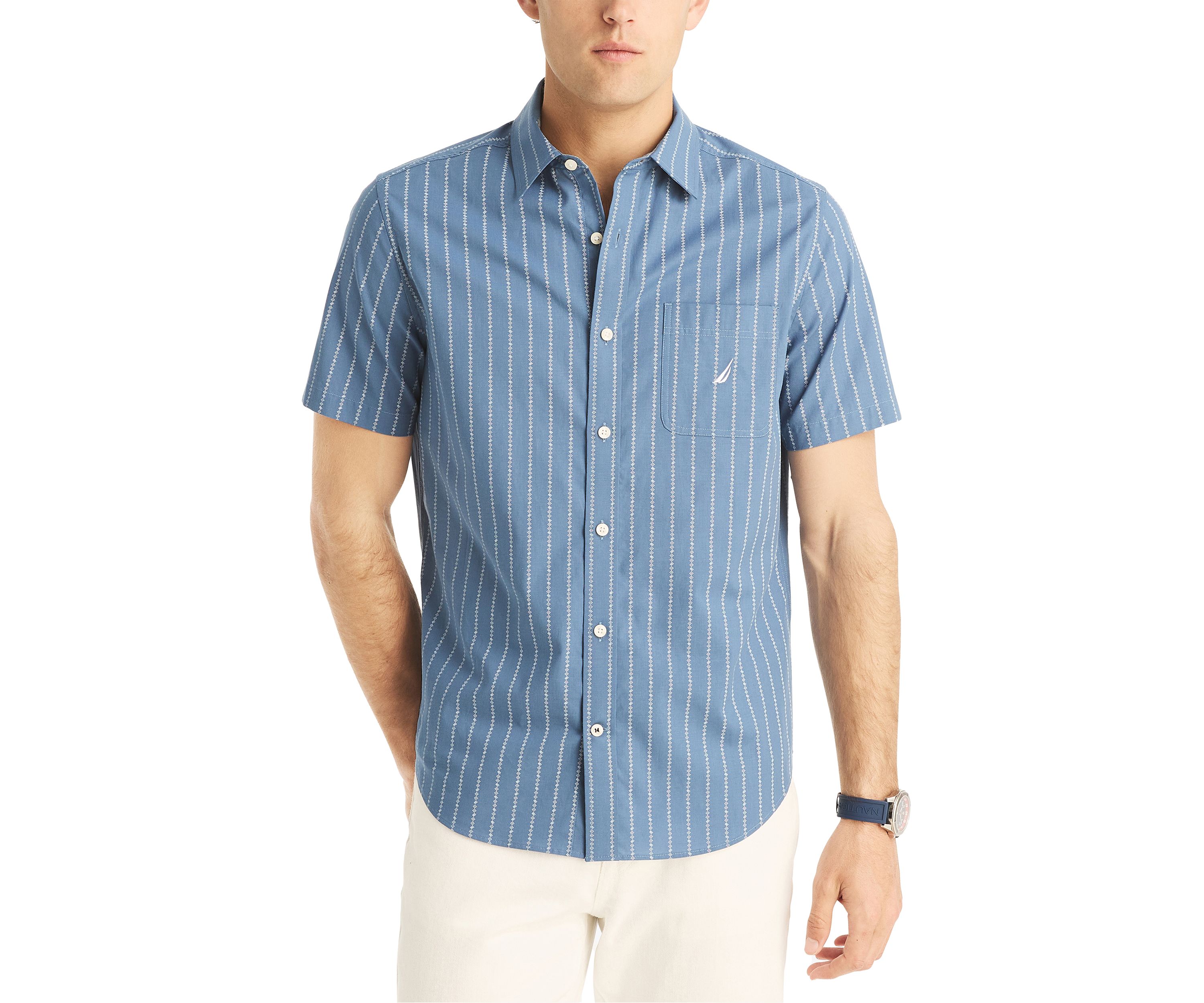  Sustainably Crafted Printed Short-Sleeve Shirt