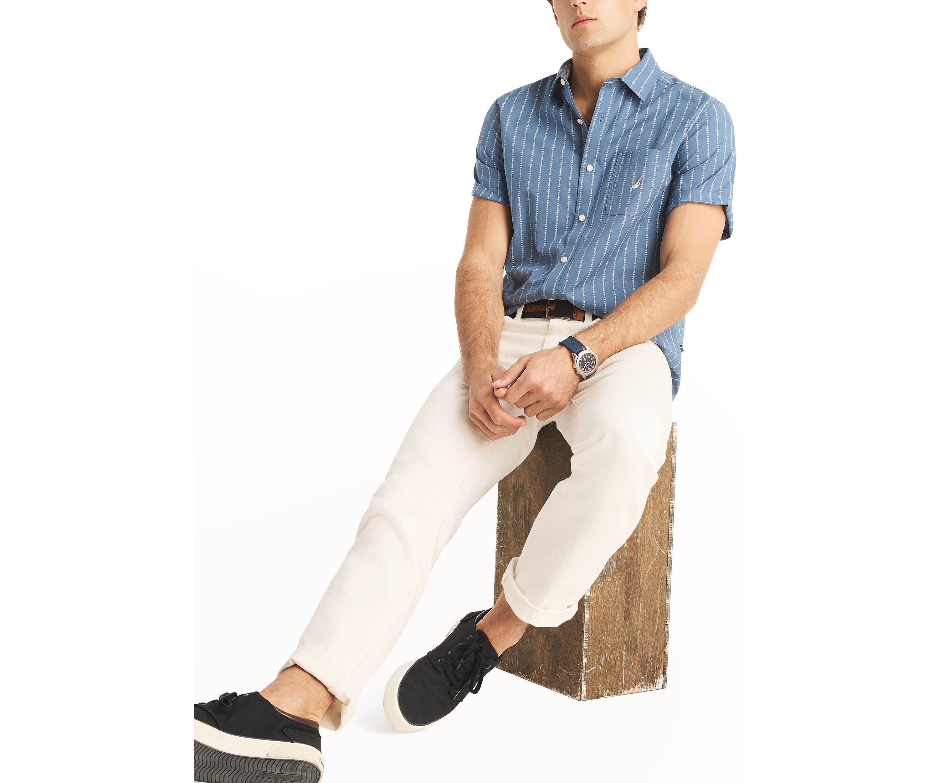  Sustainably Crafted Printed Short-Sleeve Shirt