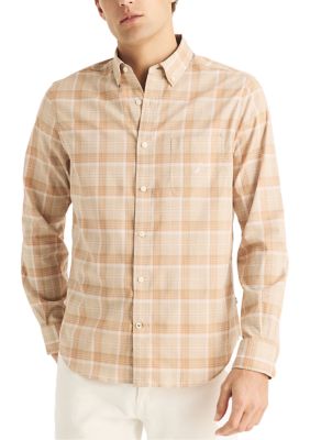 Nautica Men's Sustainably Crafted Plaid Printed Shirt, 2XL
