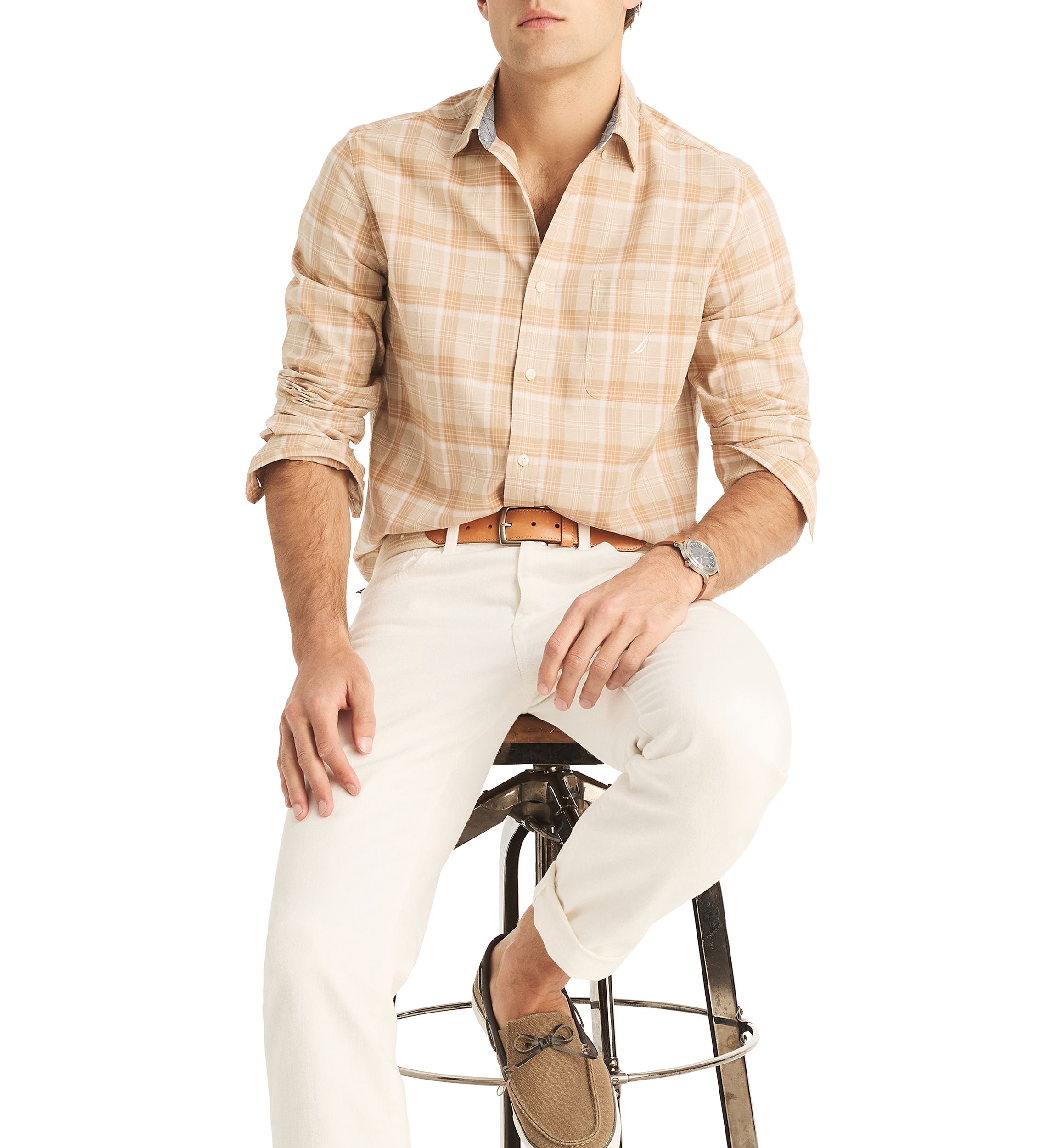 Sustainably Crafted Plaid Printed Shirt