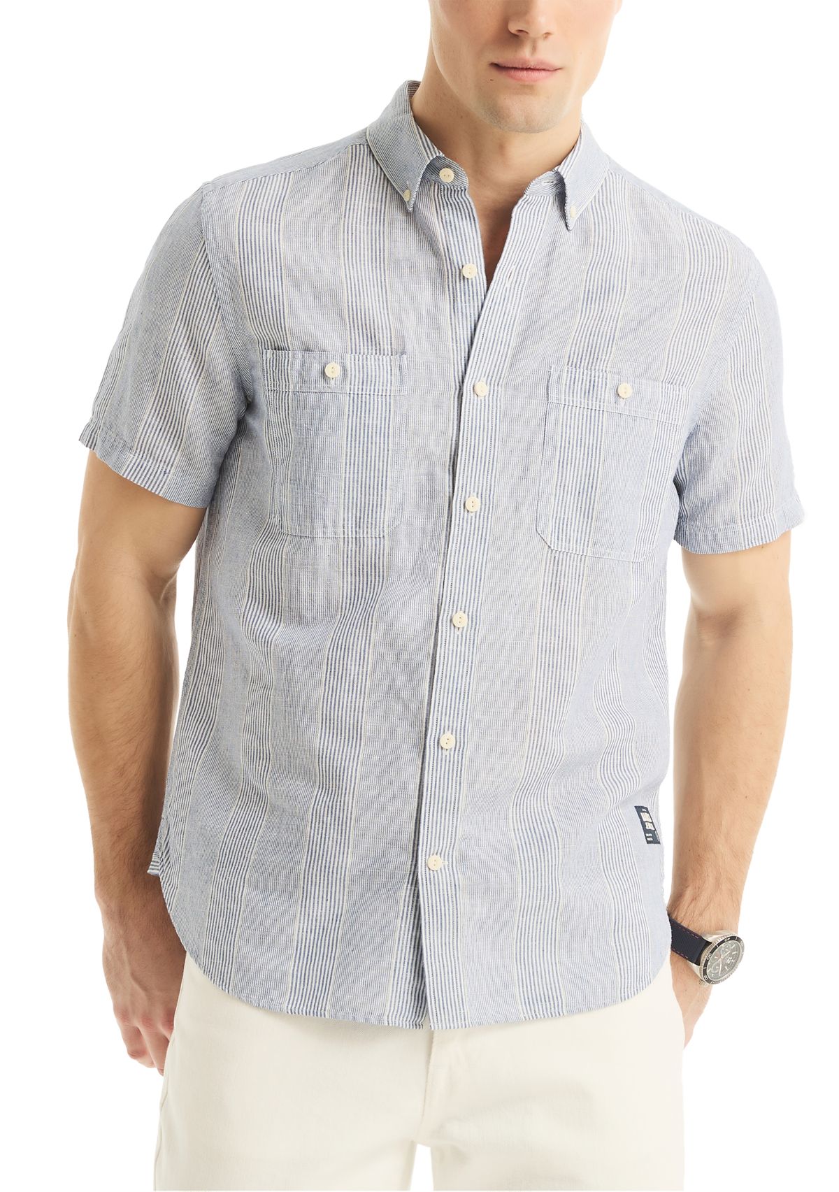 Jeans Co. Linen Short-Sleeve Shirt
