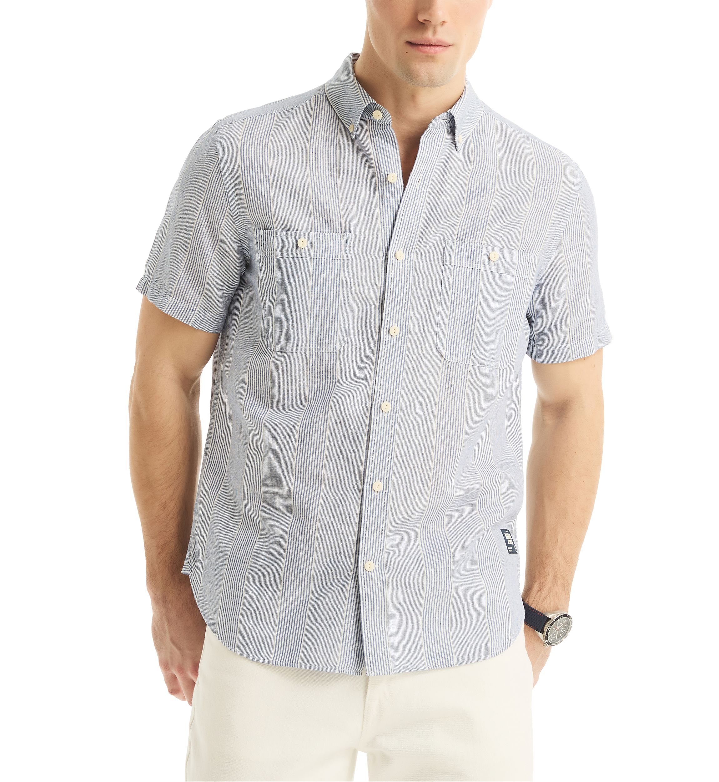 Jeans Co. Linen Short-Sleeve Shirt