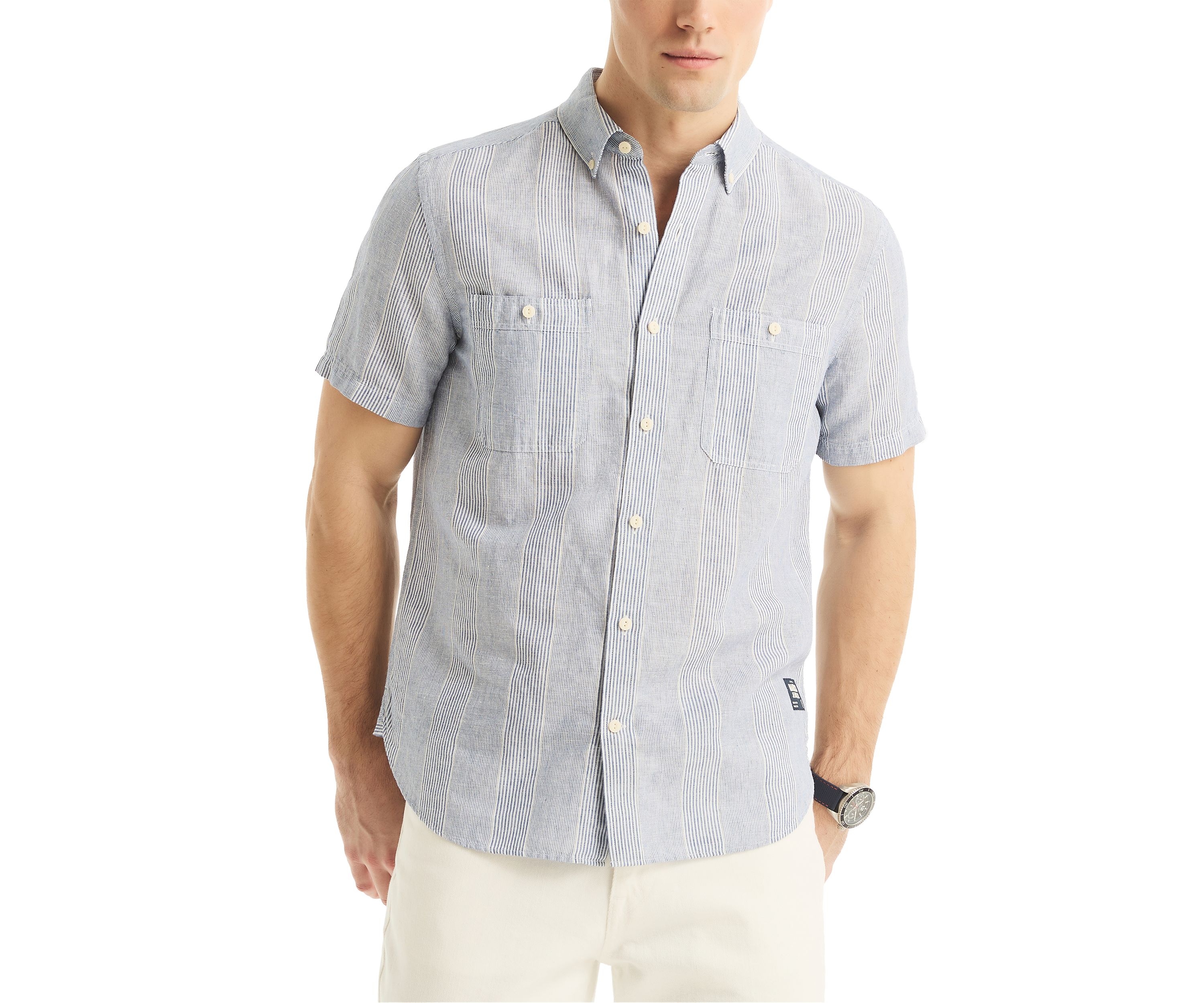 Jeans Co. Linen Short-Sleeve Shirt