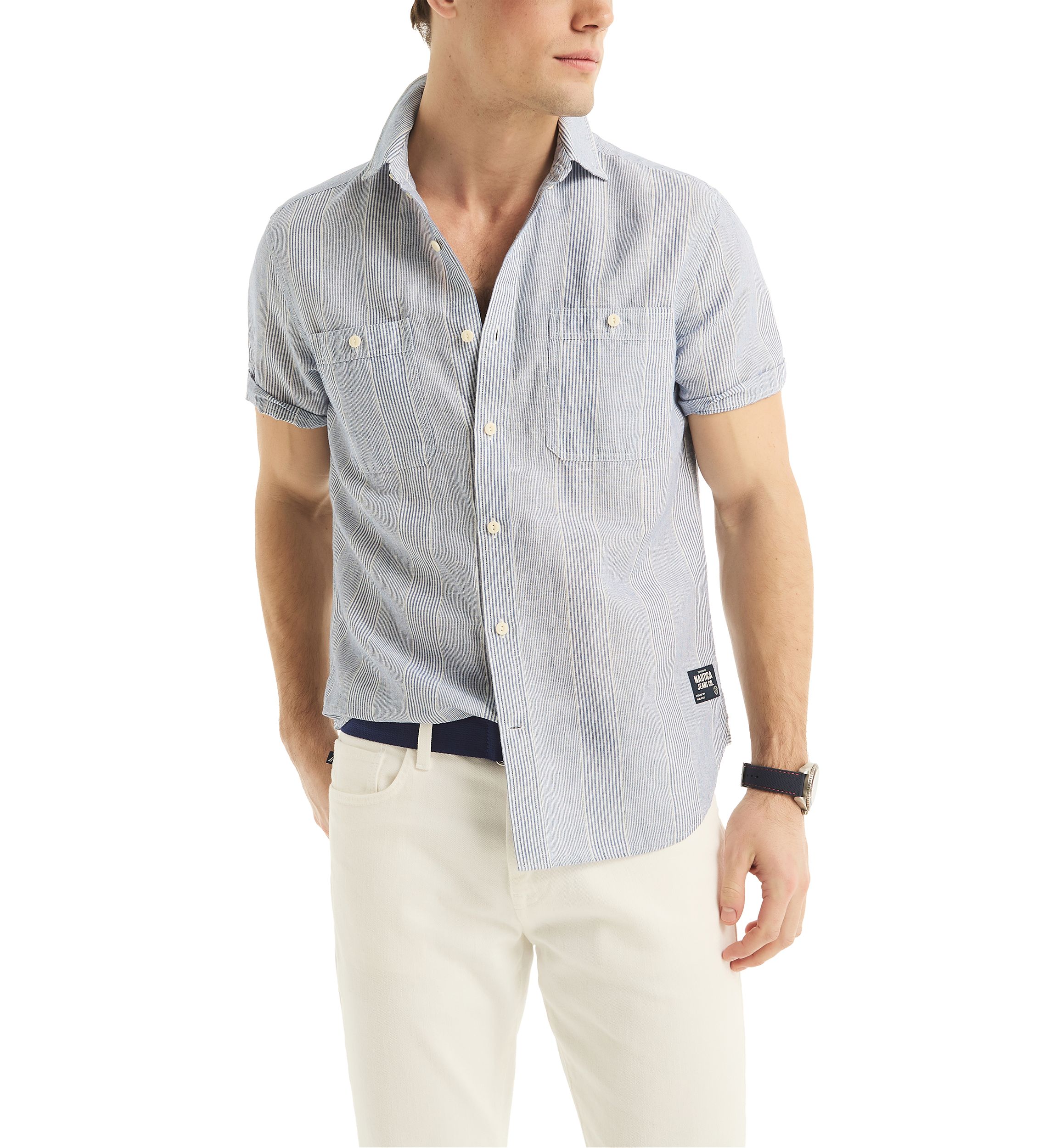 Jeans Co. Linen Short-Sleeve Shirt