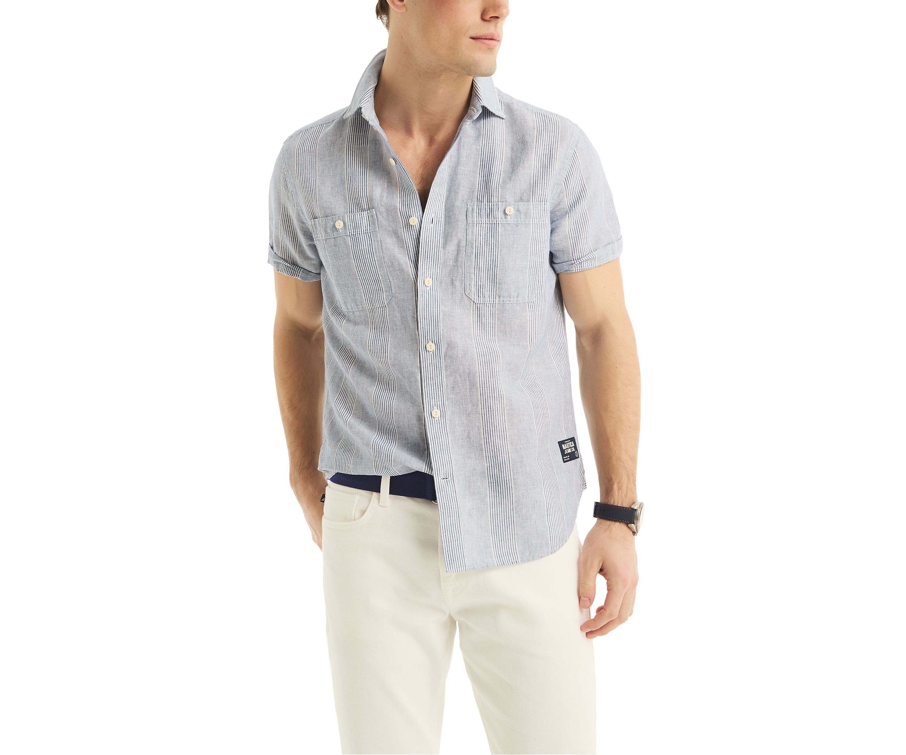 Jeans Co. Linen Short-Sleeve Shirt