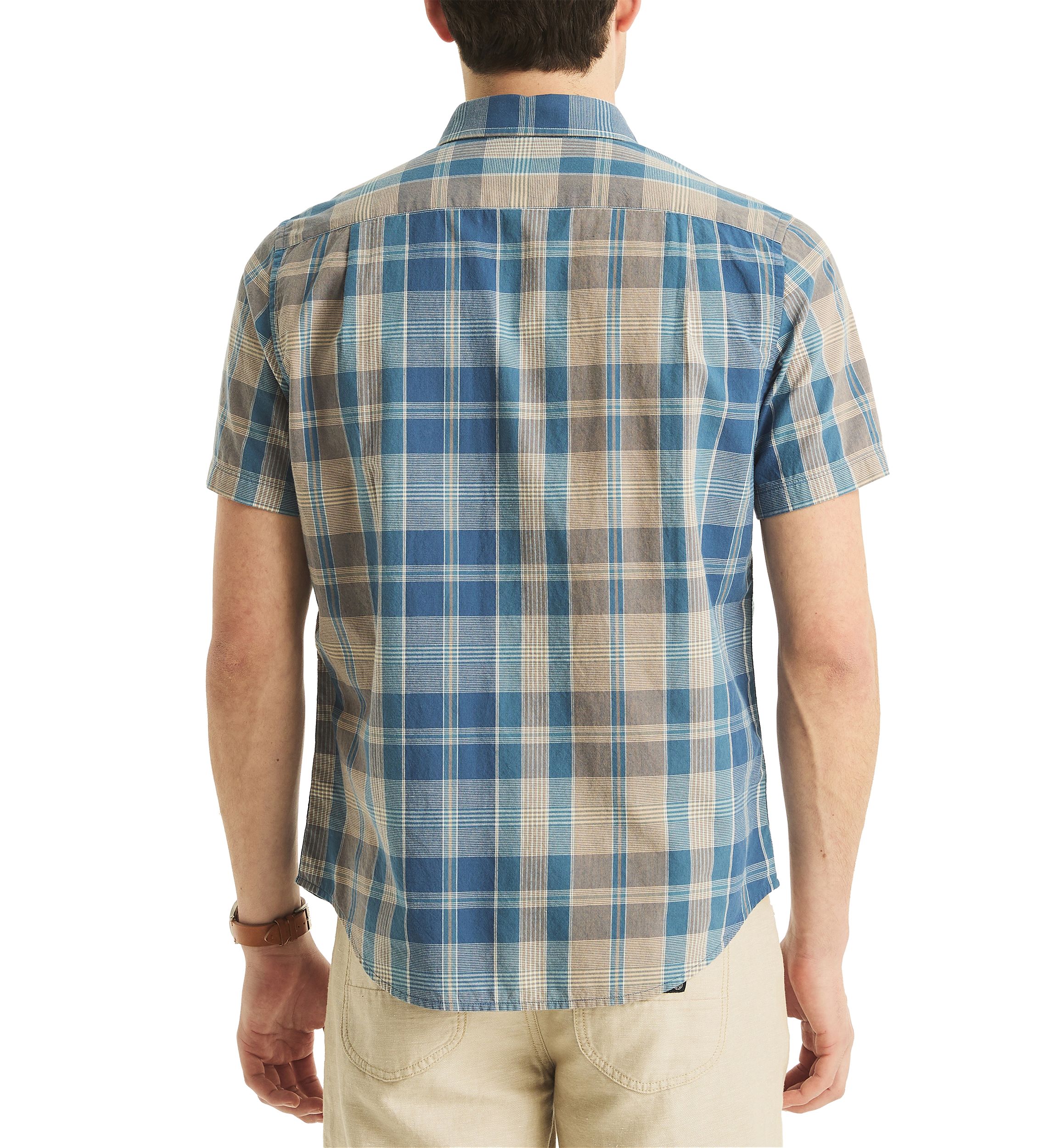 Jeans Co. Madras Plaid Short-Sleeve Shirt