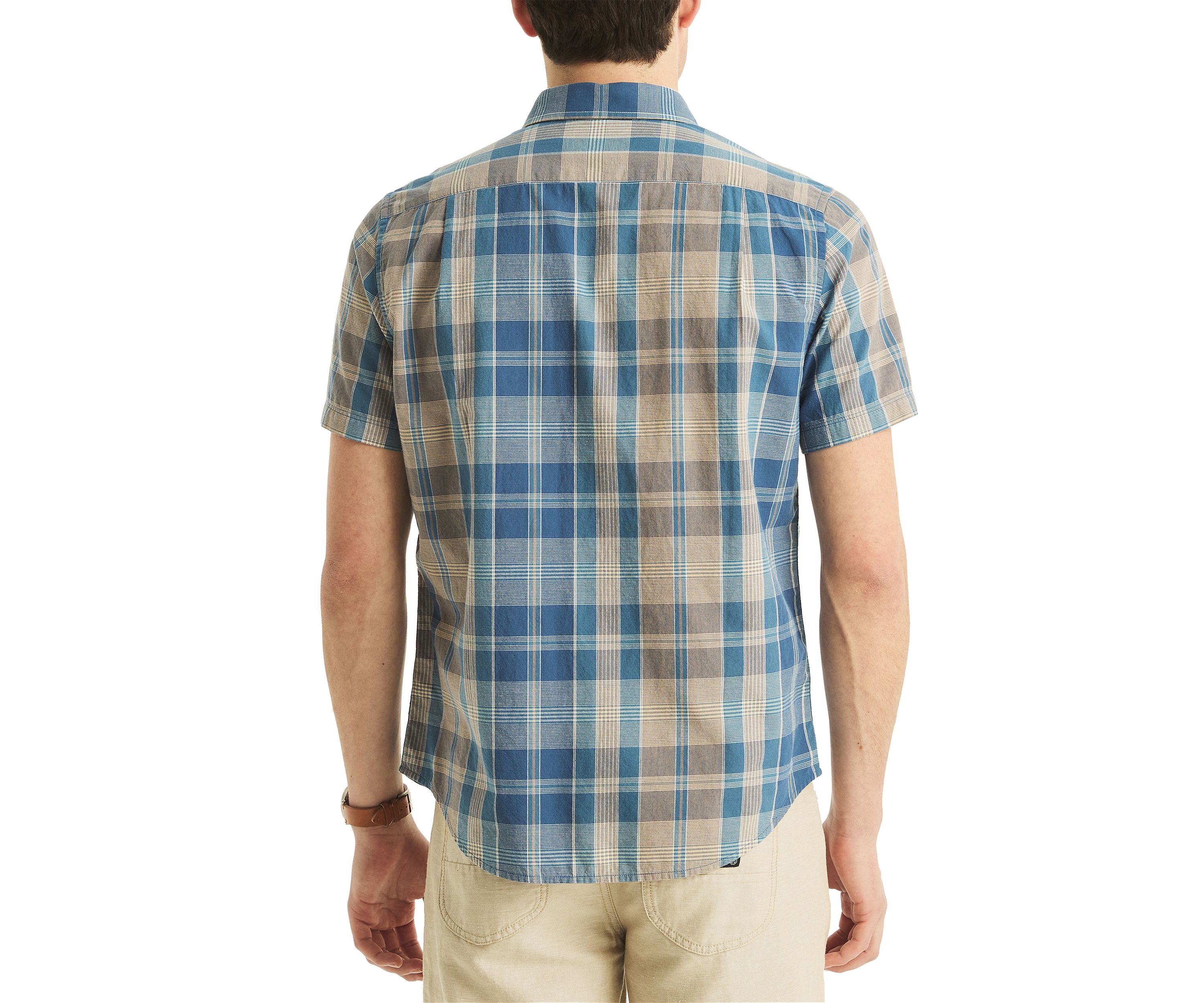 Jeans Co. Madras Plaid Short-Sleeve Shirt