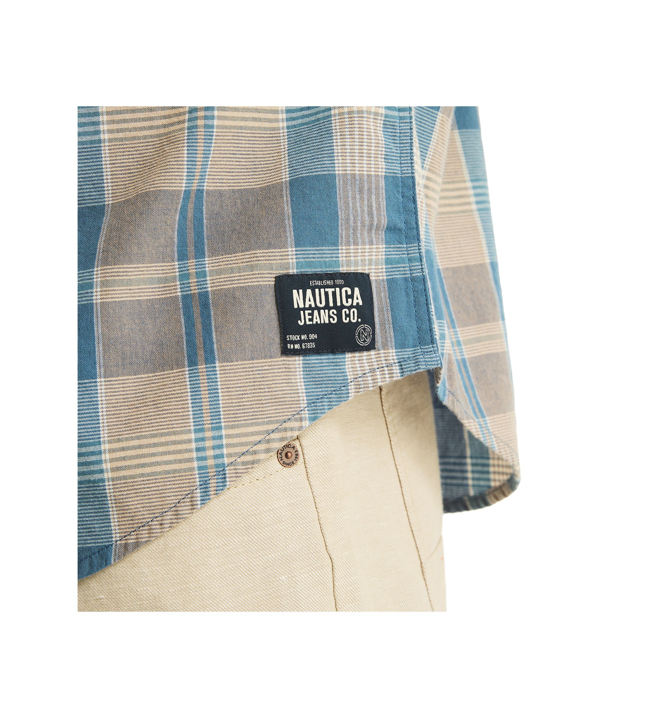 Jeans Co. Madras Plaid Short-Sleeve Shirt