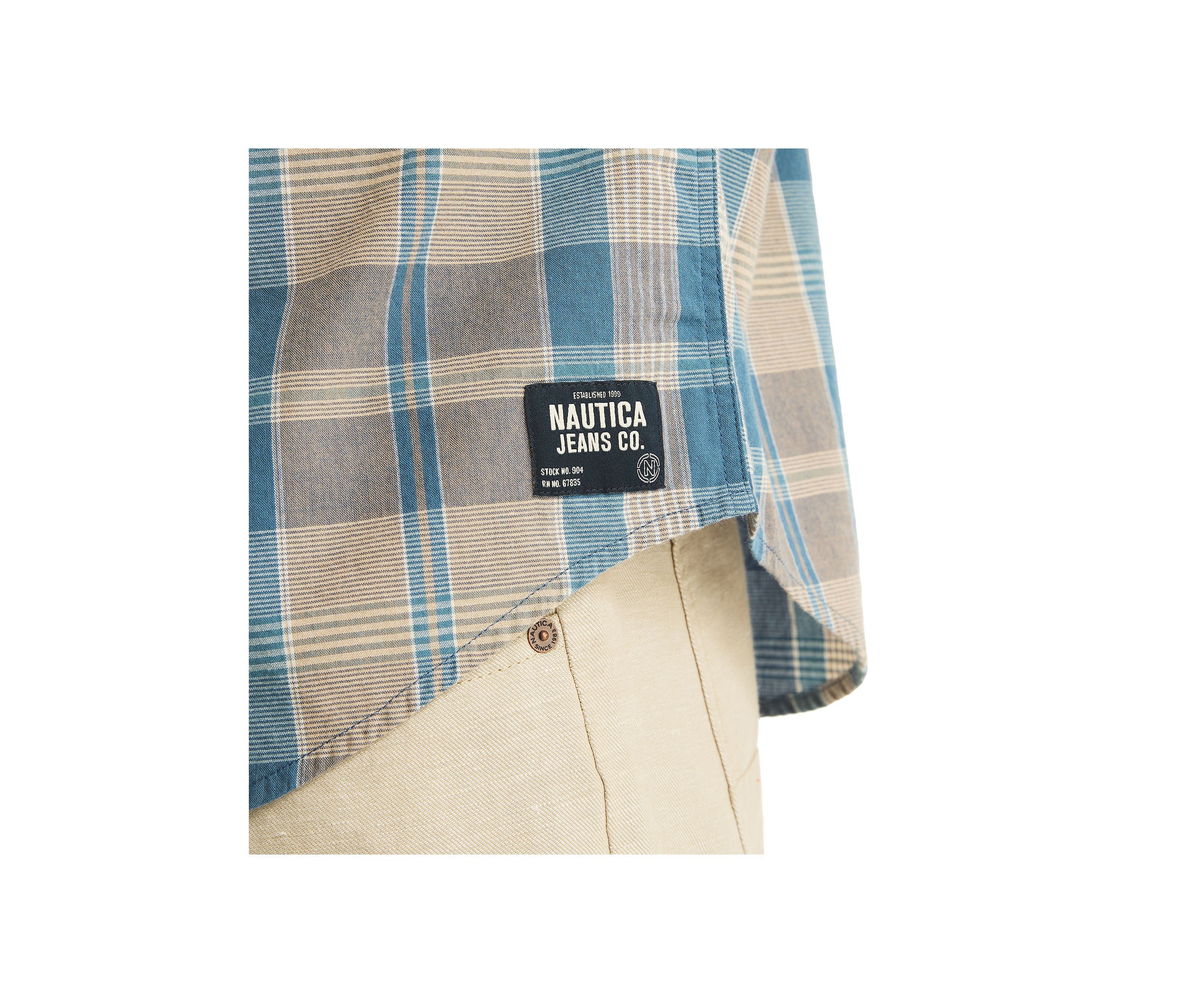 Jeans Co. Madras Plaid Short-Sleeve Shirt