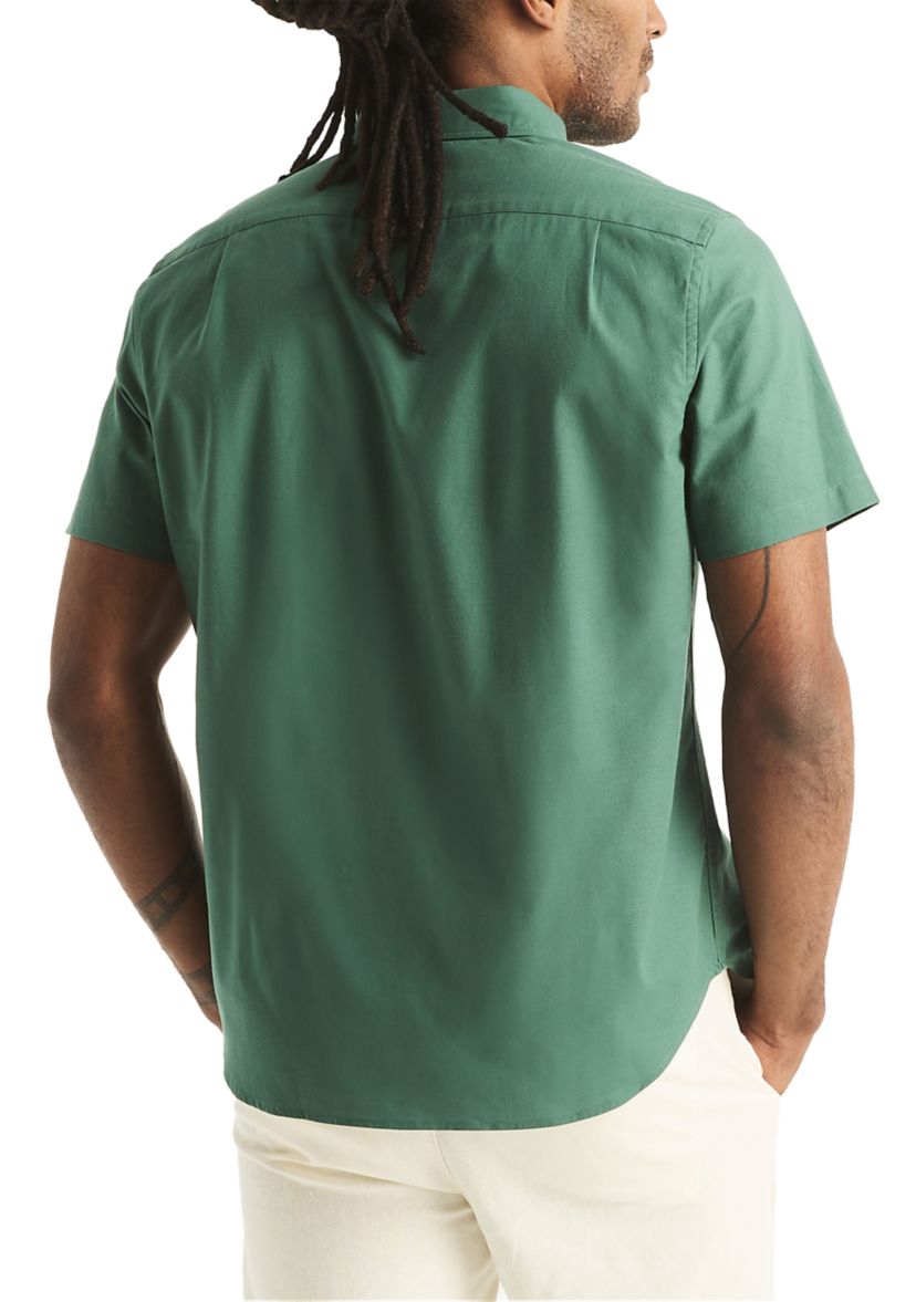 Solid Short-Sleeve Oxford Shirt