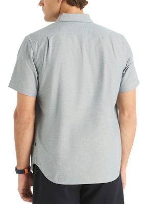 Solid Short-Sleeve Oxford Shirt