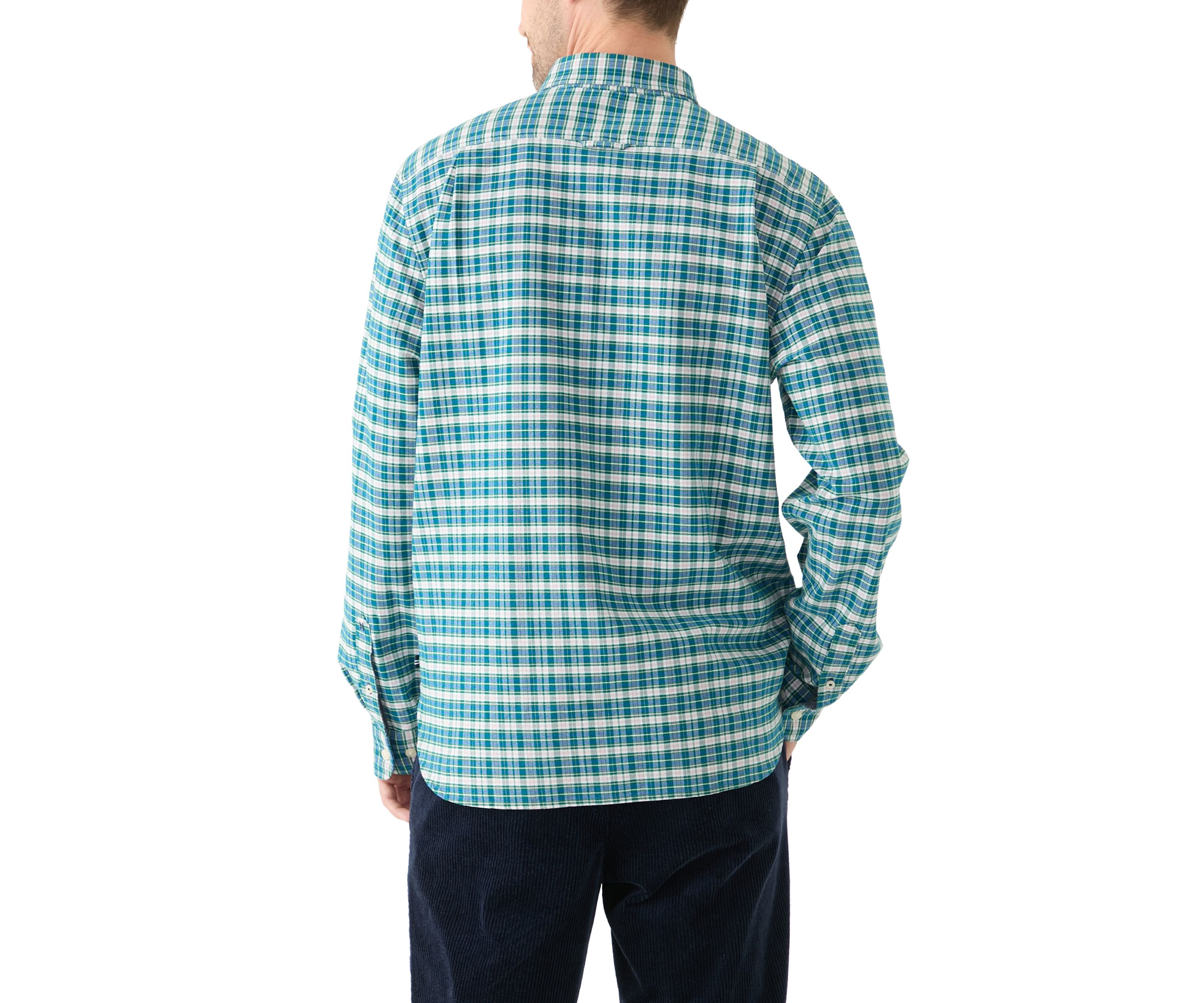 Mens Oxford Plaid Woven Shirt
