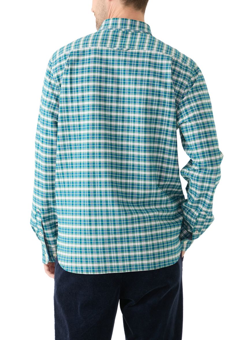 Mens Oxford Plaid Woven Shirt