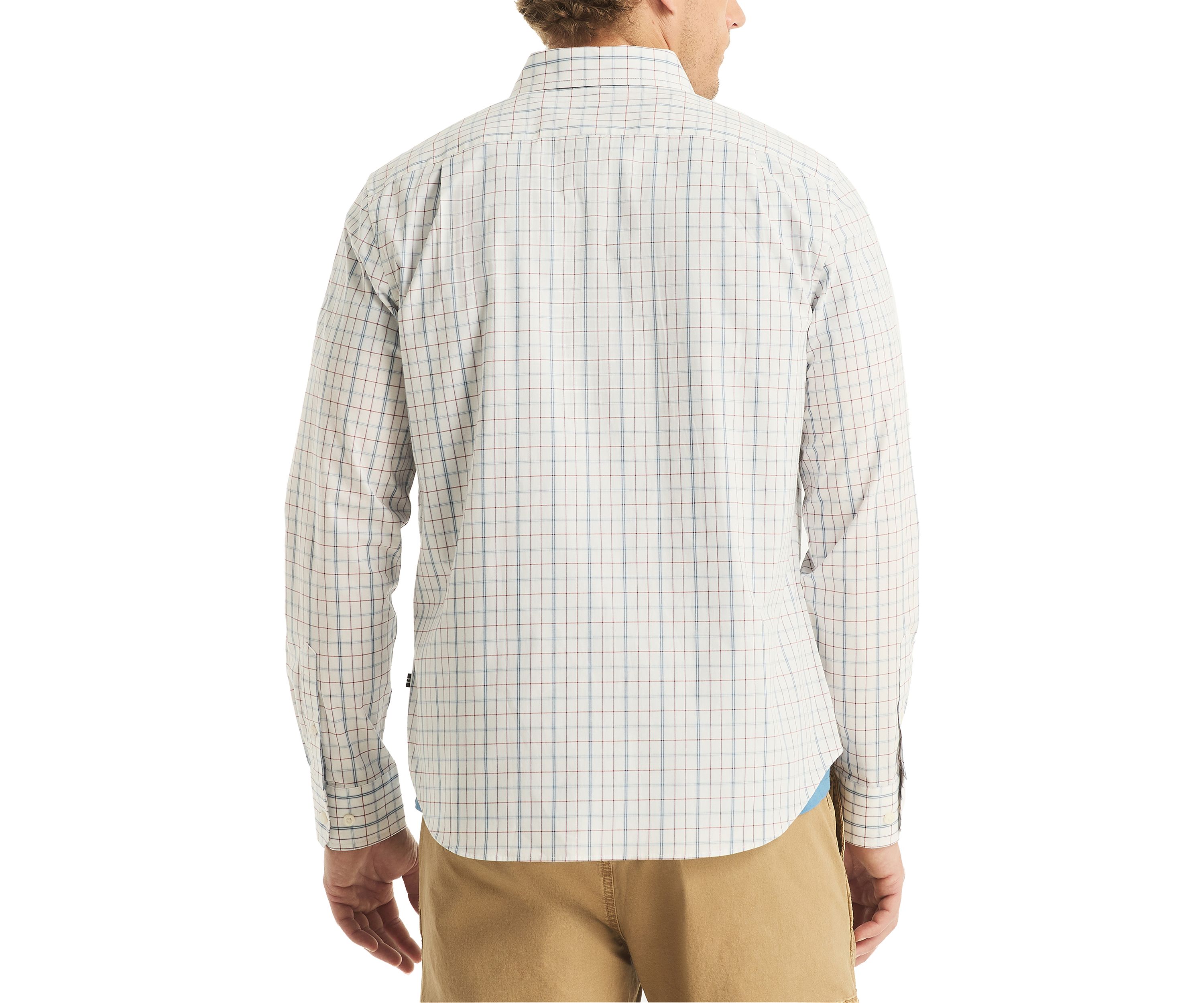 Wrinkle-Resistant Plaid Wear-to-Work Shirt 