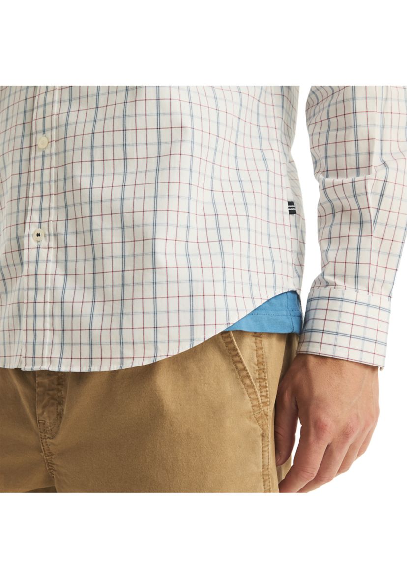 Wrinkle-Resistant Plaid Wear-to-Work Shirt 