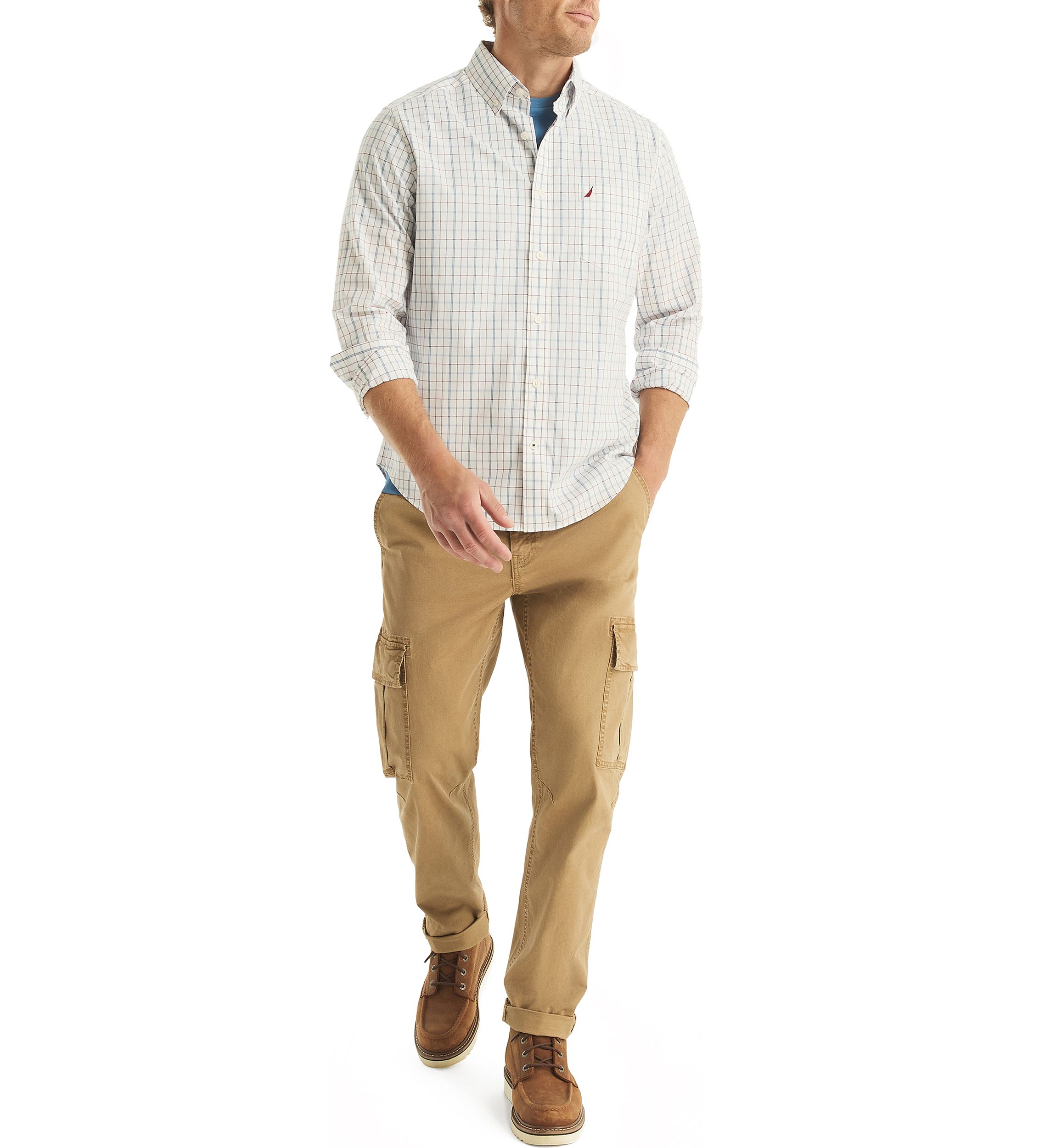 Wrinkle-Resistant Plaid Wear-to-Work Shirt 