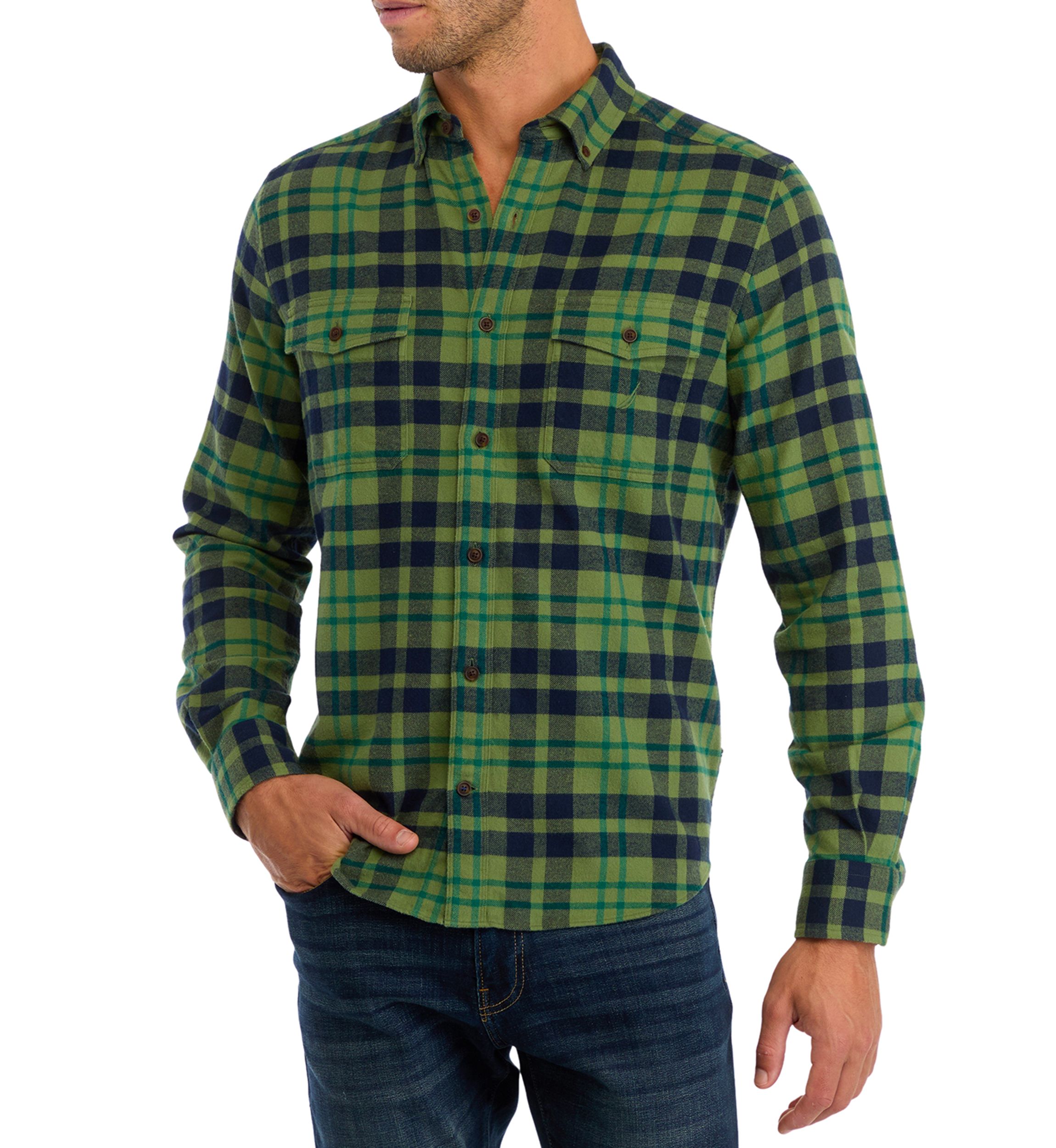 Sustainable Long Sleeve Flannel Shirt