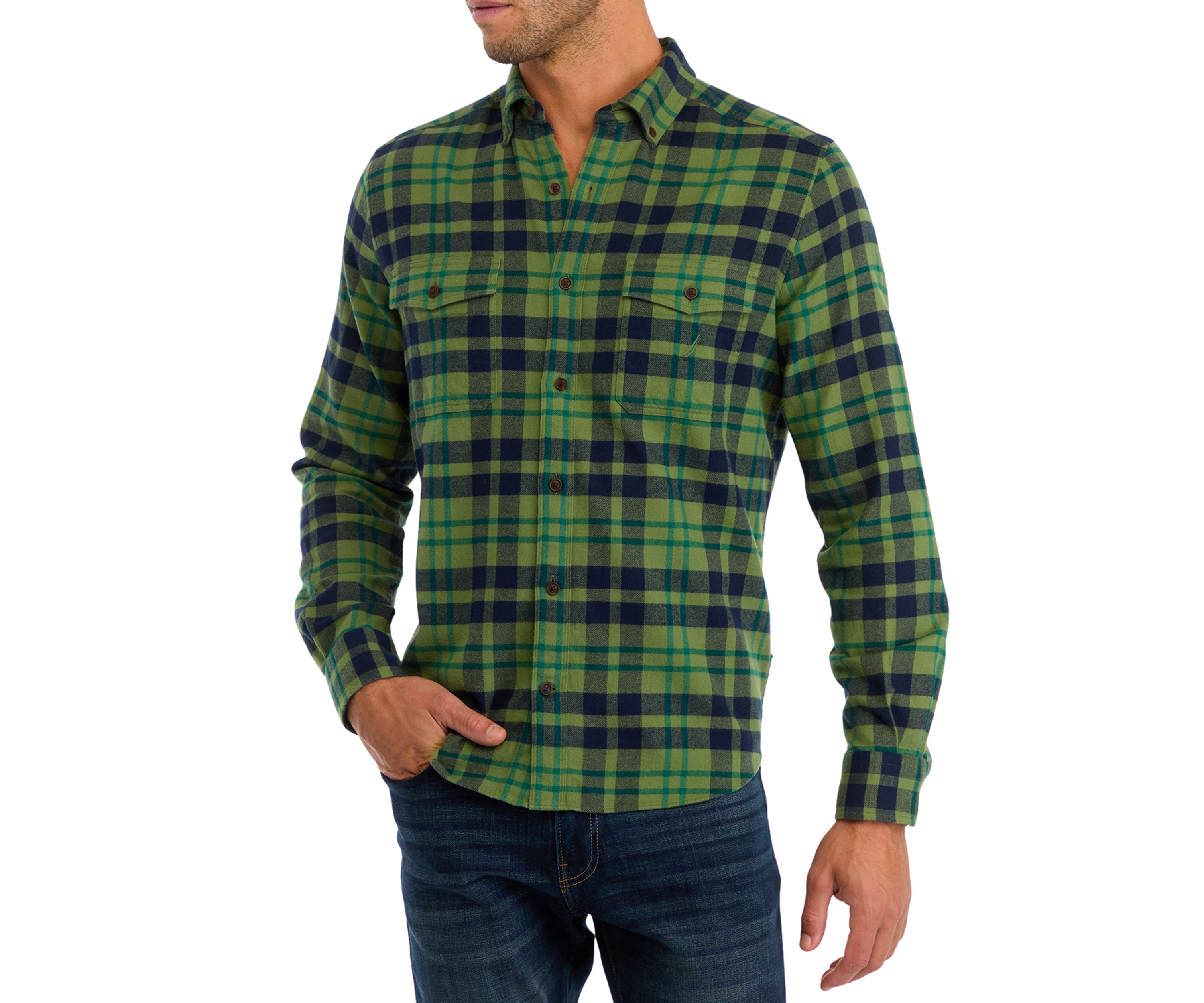 Sustainable Long Sleeve Flannel Shirt