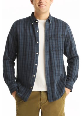 Nautica Men's Plaid Shirt, Blue, 2XL