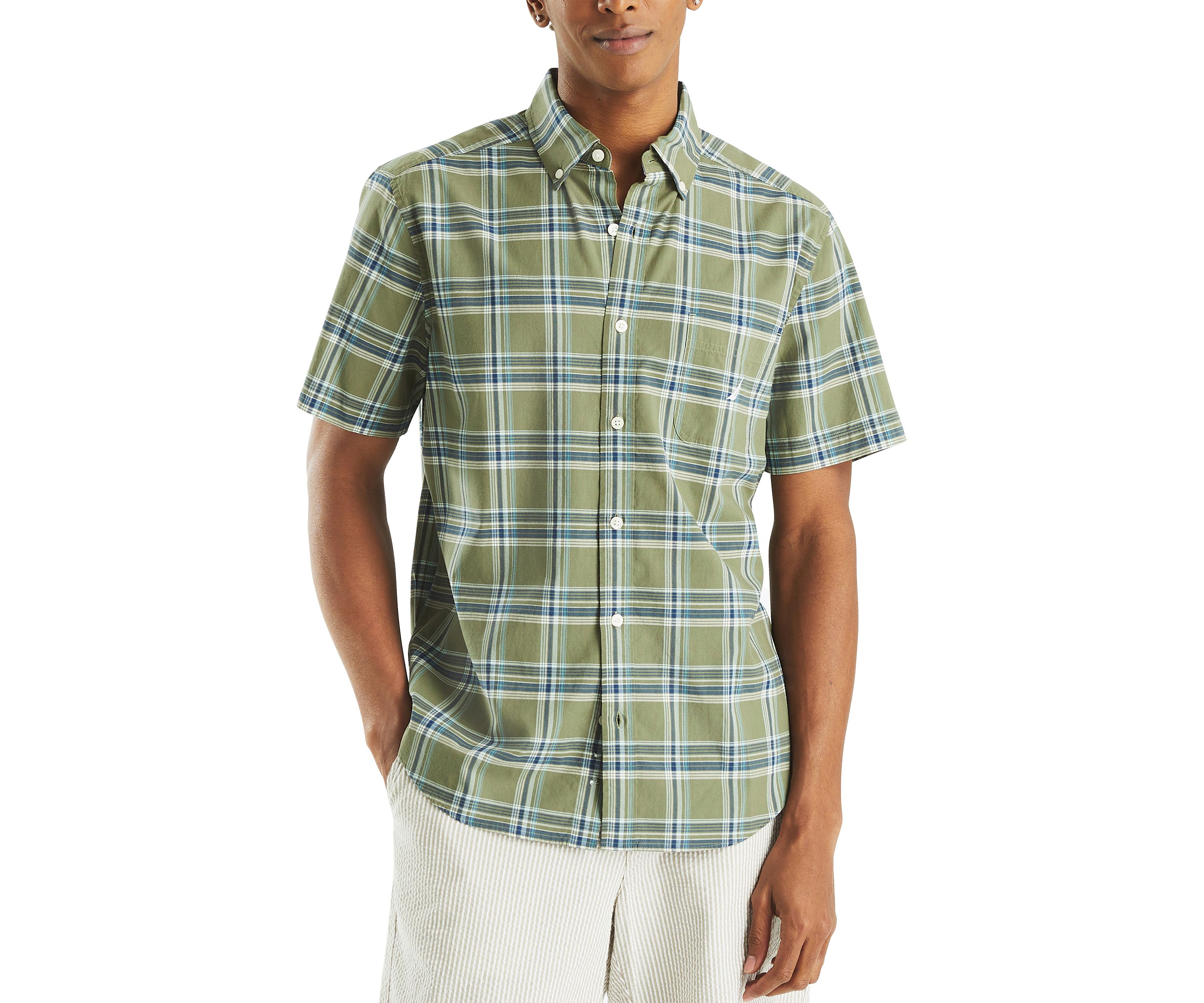 Plaid Short-Sleeve Shirt