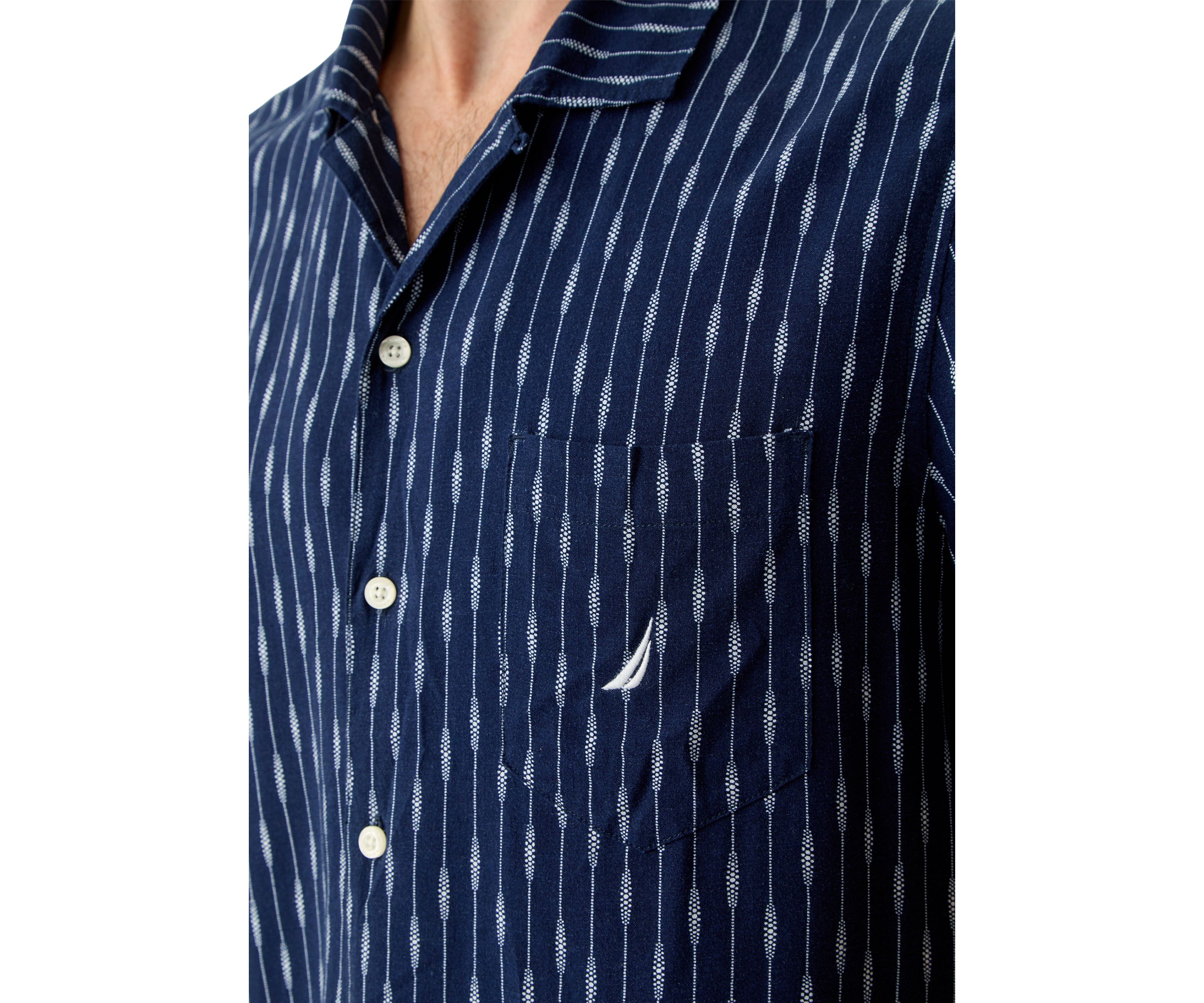 Printed Linen Short Sleeve Shirt