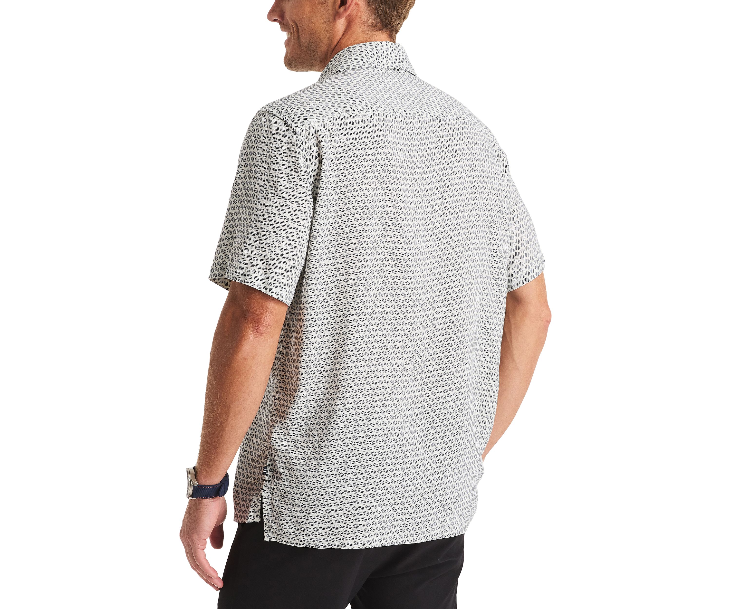 Printed Linen Short Sleeve Shirt