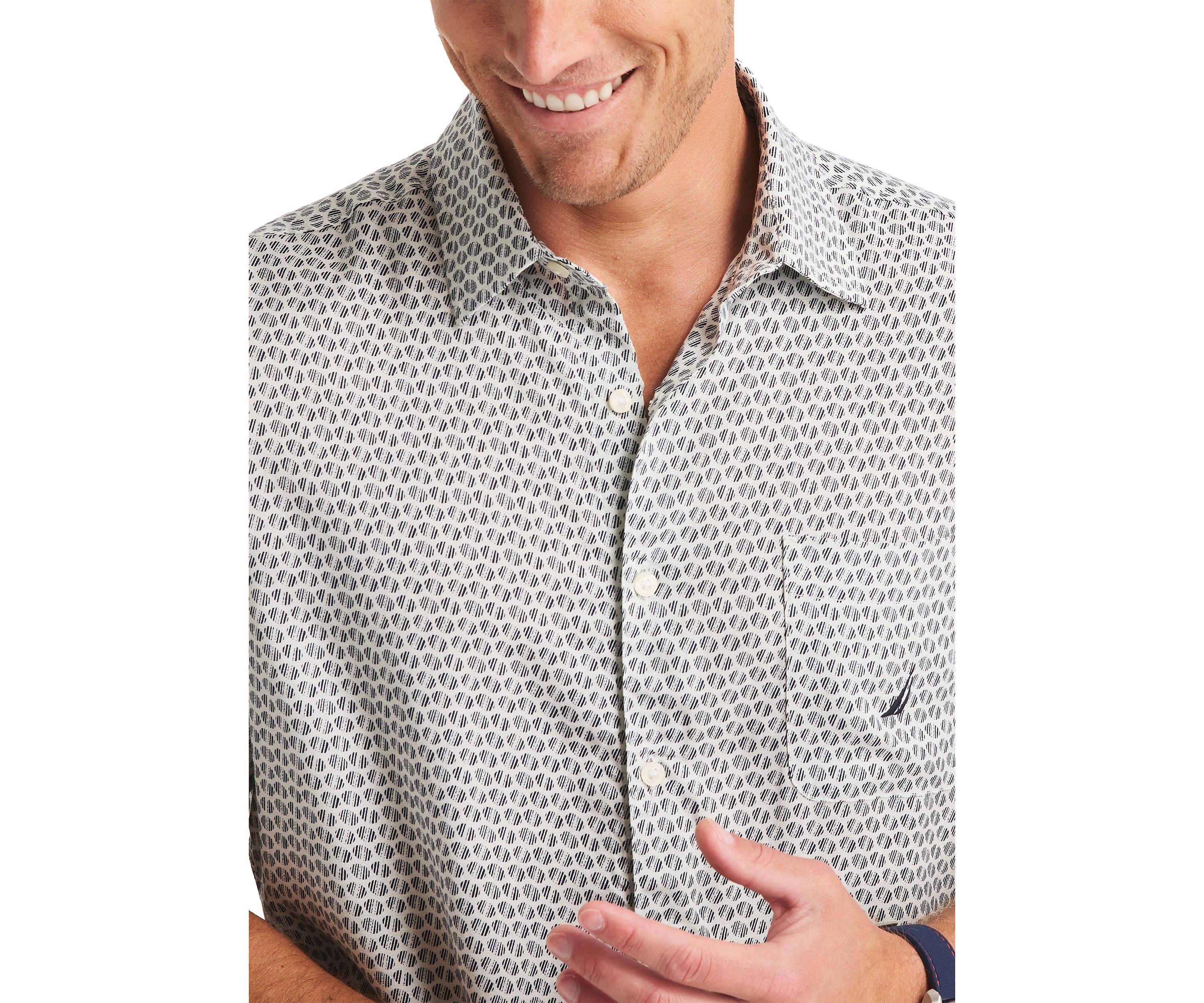Printed Linen Short Sleeve Shirt