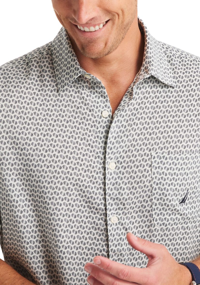 Printed Linen Short Sleeve Shirt