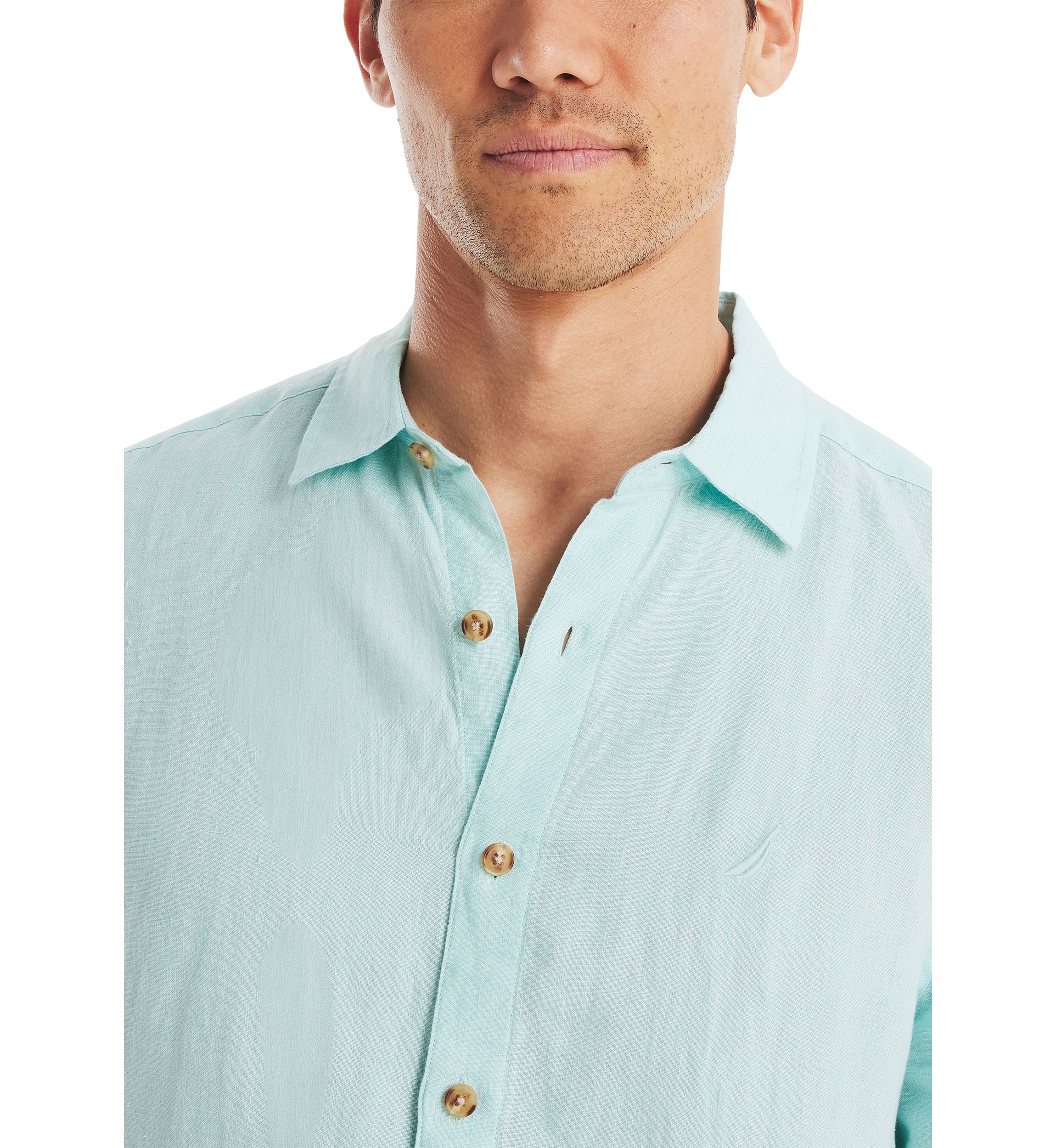 Short-Sleeve Linen Shirt